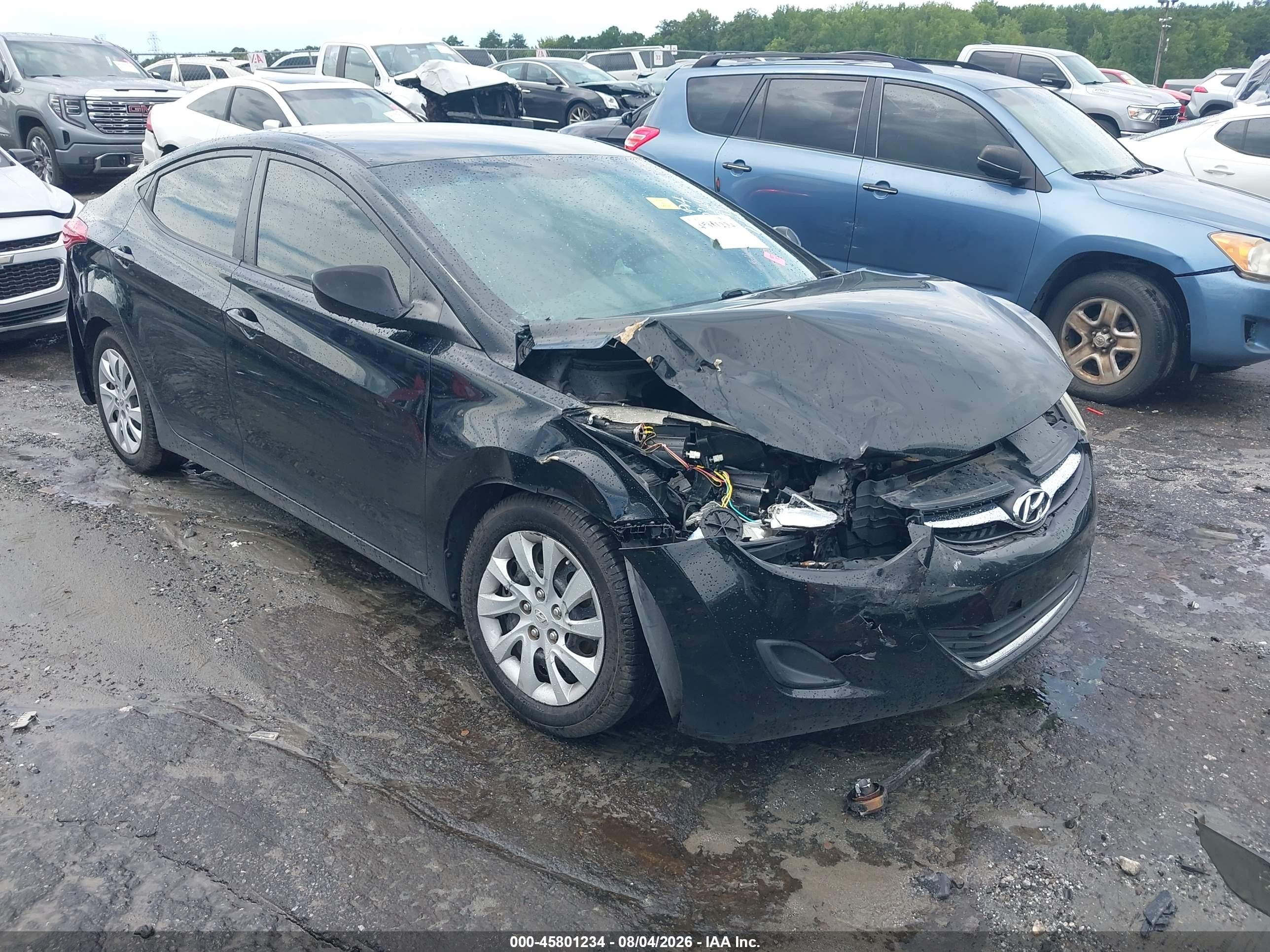 2011 Hyundai Elantra Gls Black vin: 5NPDH4AE7BH030324