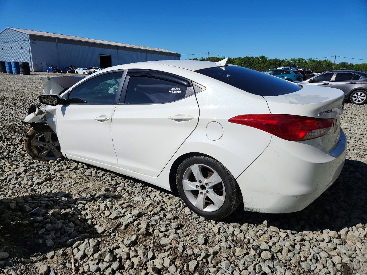2011 Hyundai Elantra Gls White vin: 5NPDH4AE7BH035586