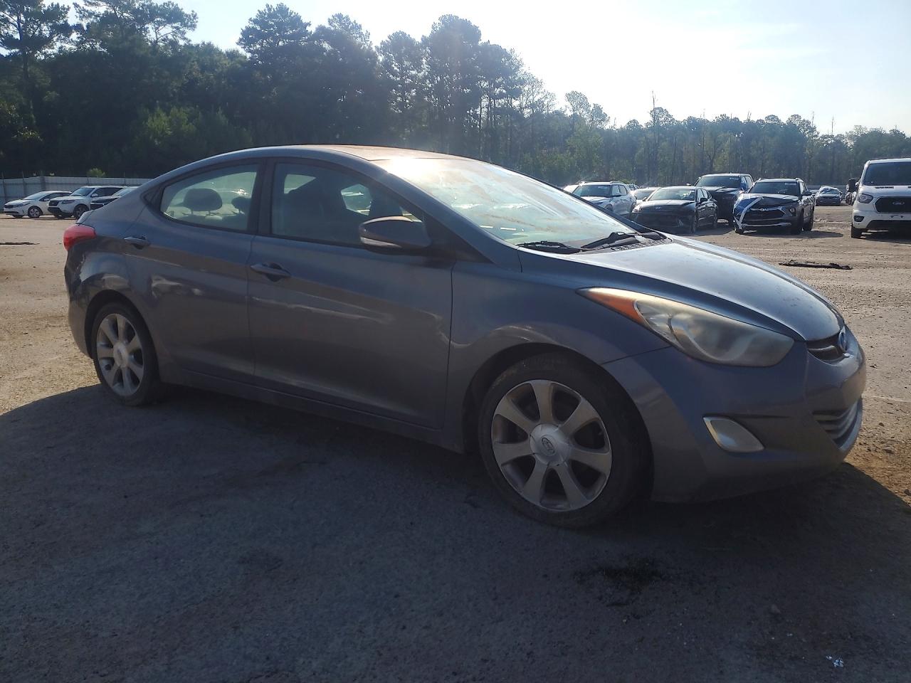 2011 Hyundai Elantra Limited Gray vin: 5NPDH4AE7BH047995