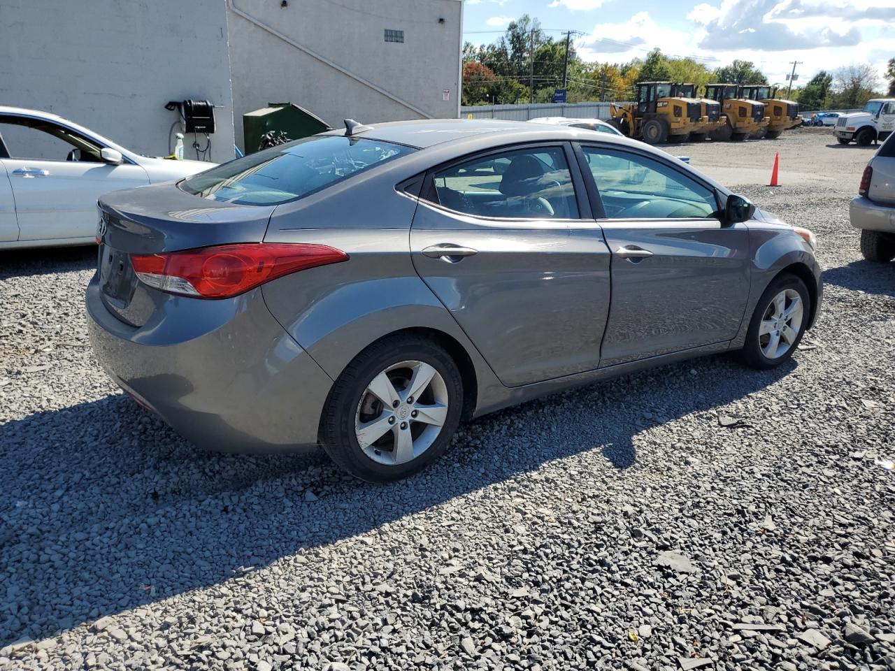 2011 Hyundai Elantra Gls Gray vin: 5NPDH4AE7BH055286