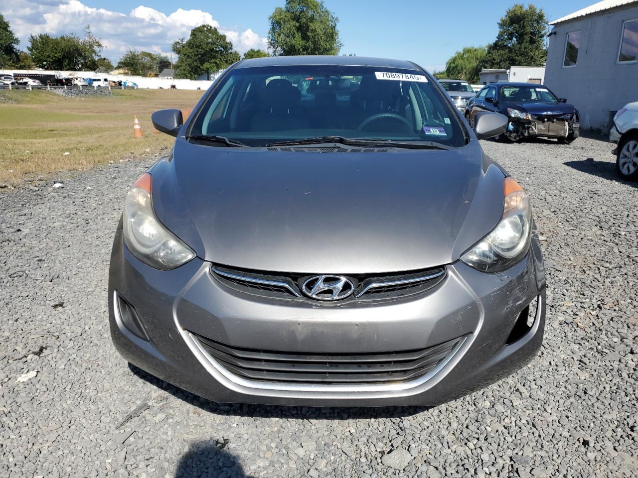2011 Hyundai Elantra Gls Gray vin: 5NPDH4AE7BH055286