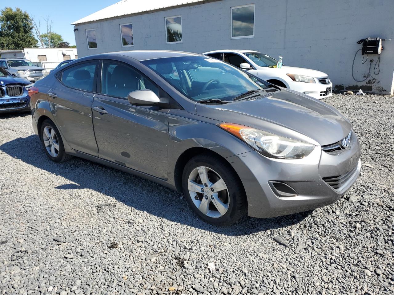 2011 Hyundai Elantra Gls Gray vin: 5NPDH4AE7BH055286
