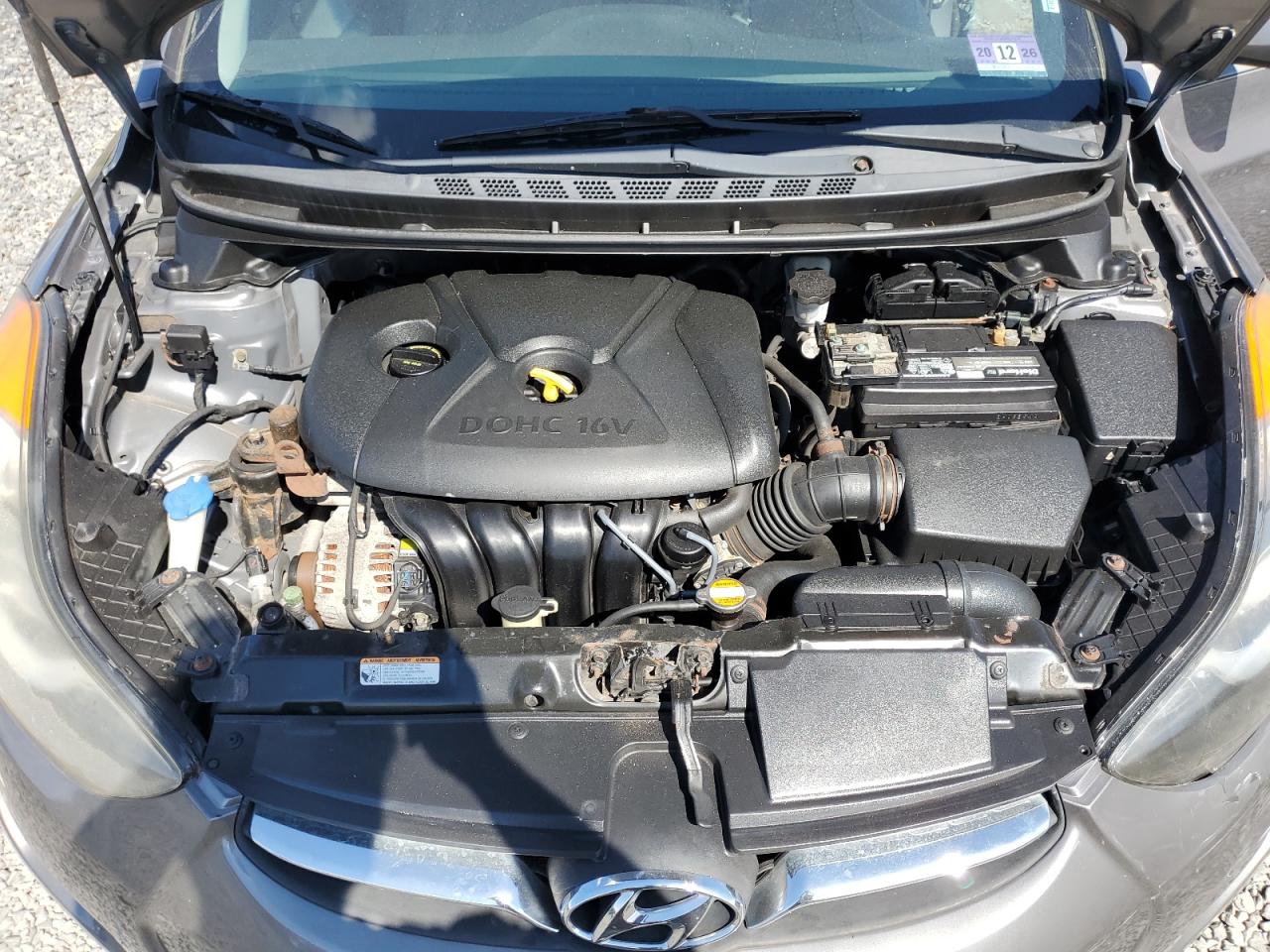 2011 Hyundai Elantra Gls Gray vin: 5NPDH4AE7BH055286