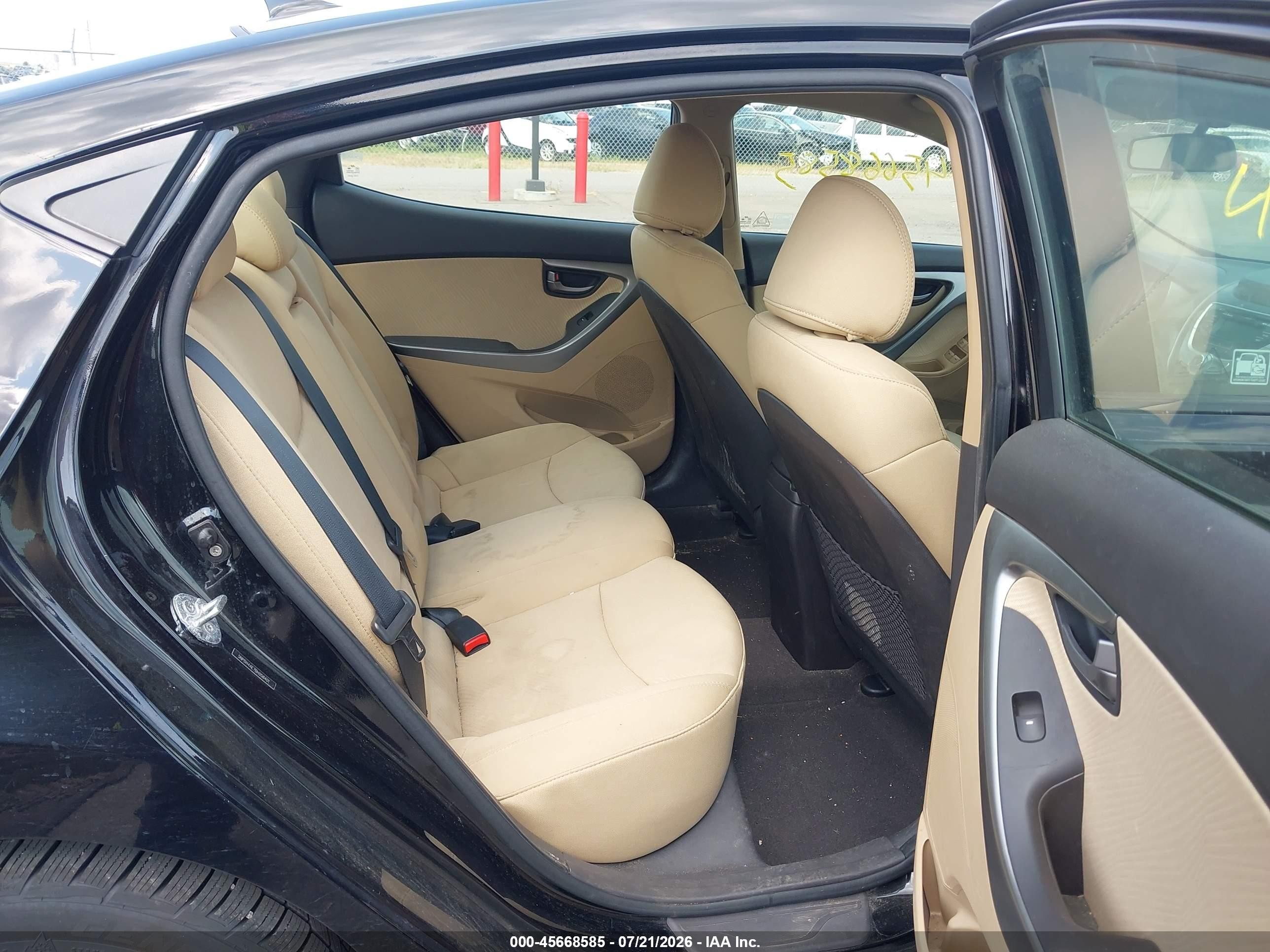 2011 Hyundai Elantra Gls Black vin: 5NPDH4AE7BH058401