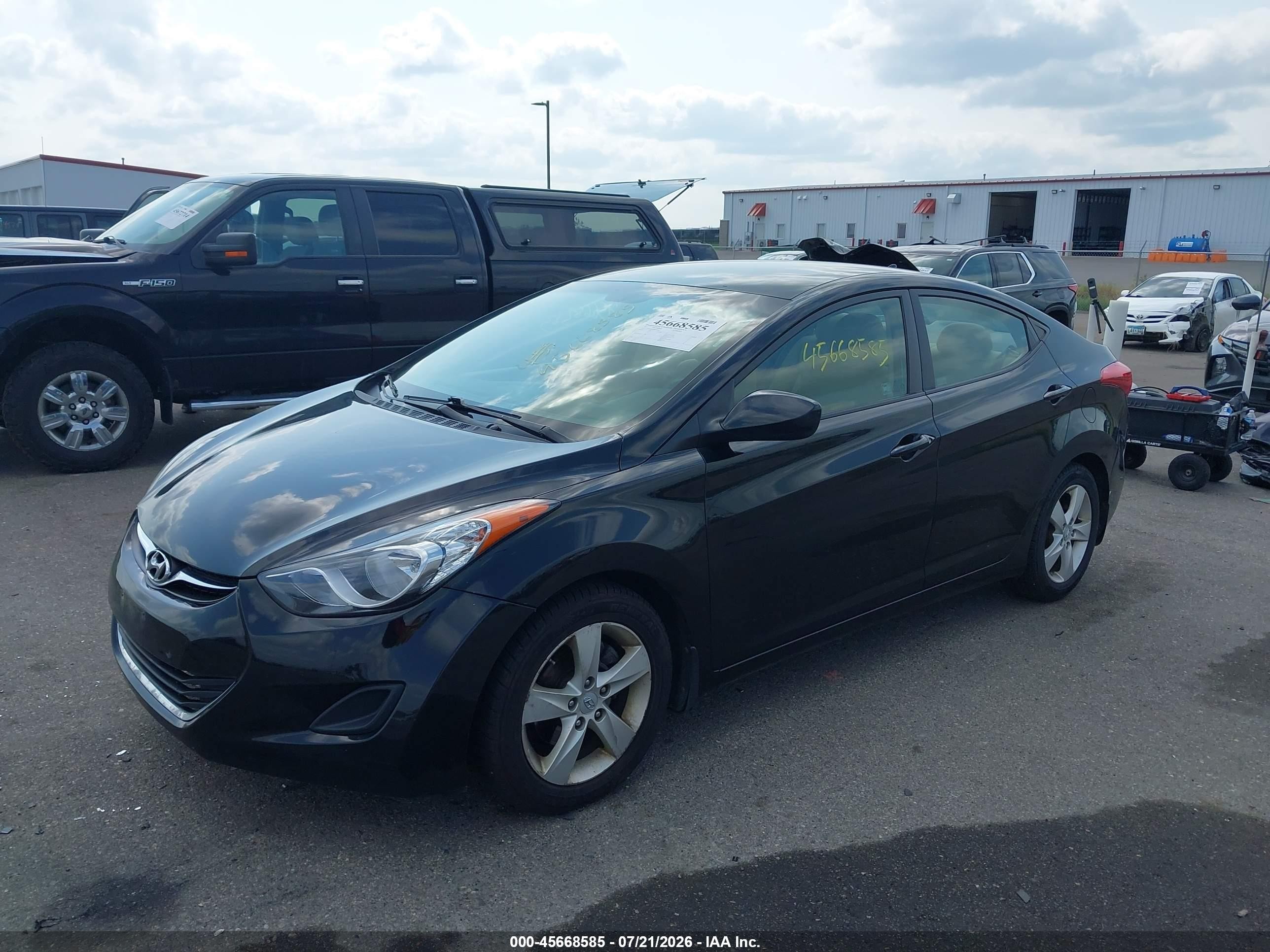 2011 Hyundai Elantra Gls Black vin: 5NPDH4AE7BH058401