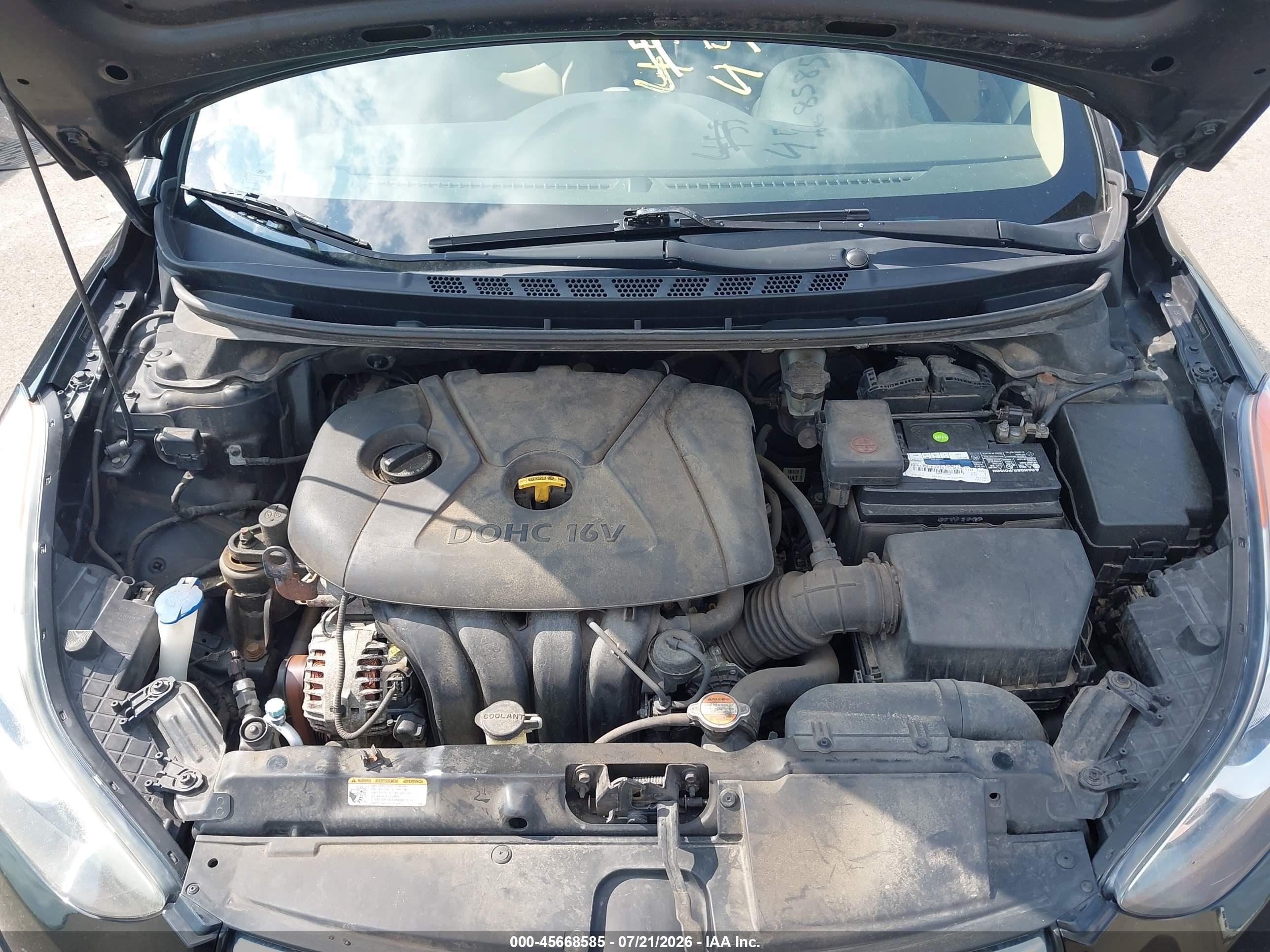 2011 Hyundai Elantra Gls Black vin: 5NPDH4AE7BH058401