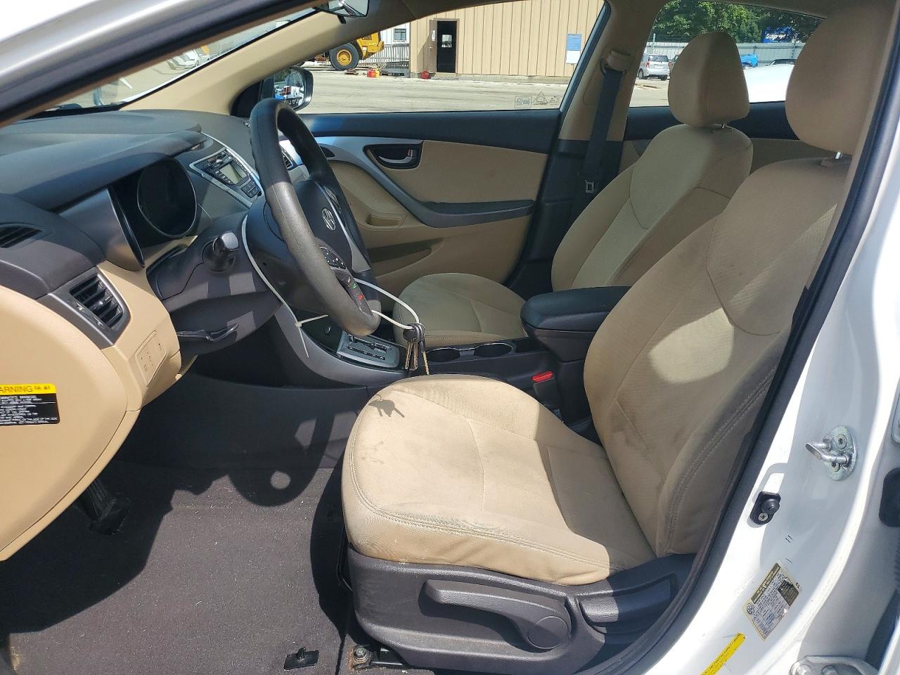 2012 Hyundai Elantra Gls White vin: 5NPDH4AE7CH065219
