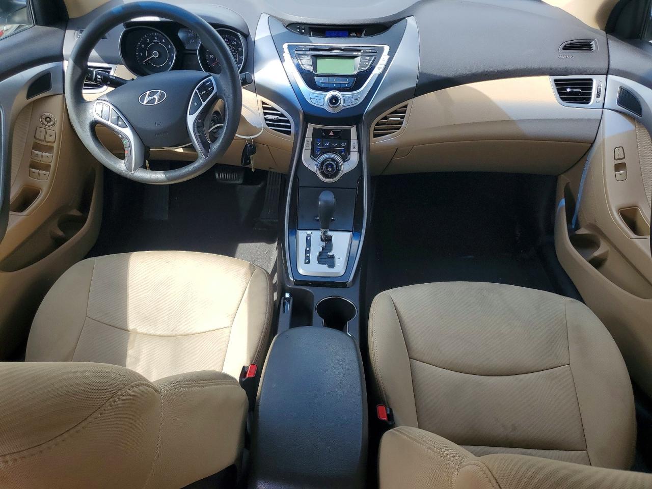 2012 Hyundai Elantra Gls White vin: 5NPDH4AE7CH065219