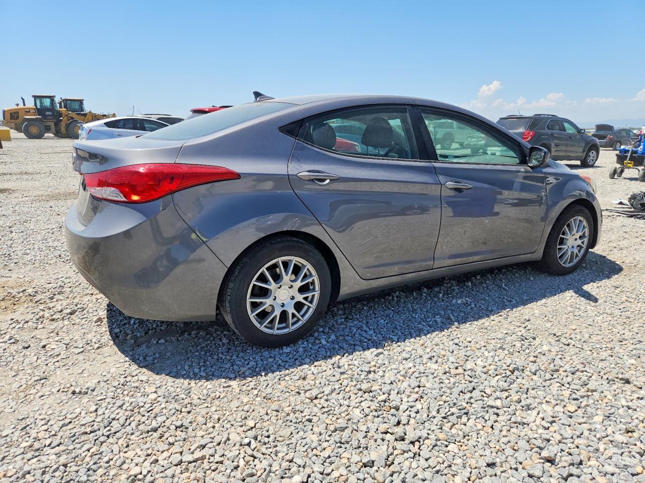 2012 Hyundai Elantra Gls Silver vin: 5NPDH4AE7CH070498