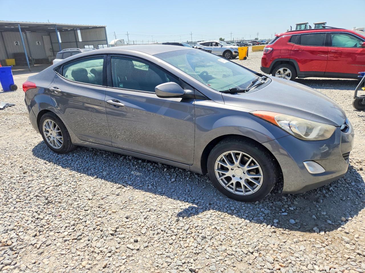 2012 Hyundai Elantra Gls Silver vin: 5NPDH4AE7CH070498