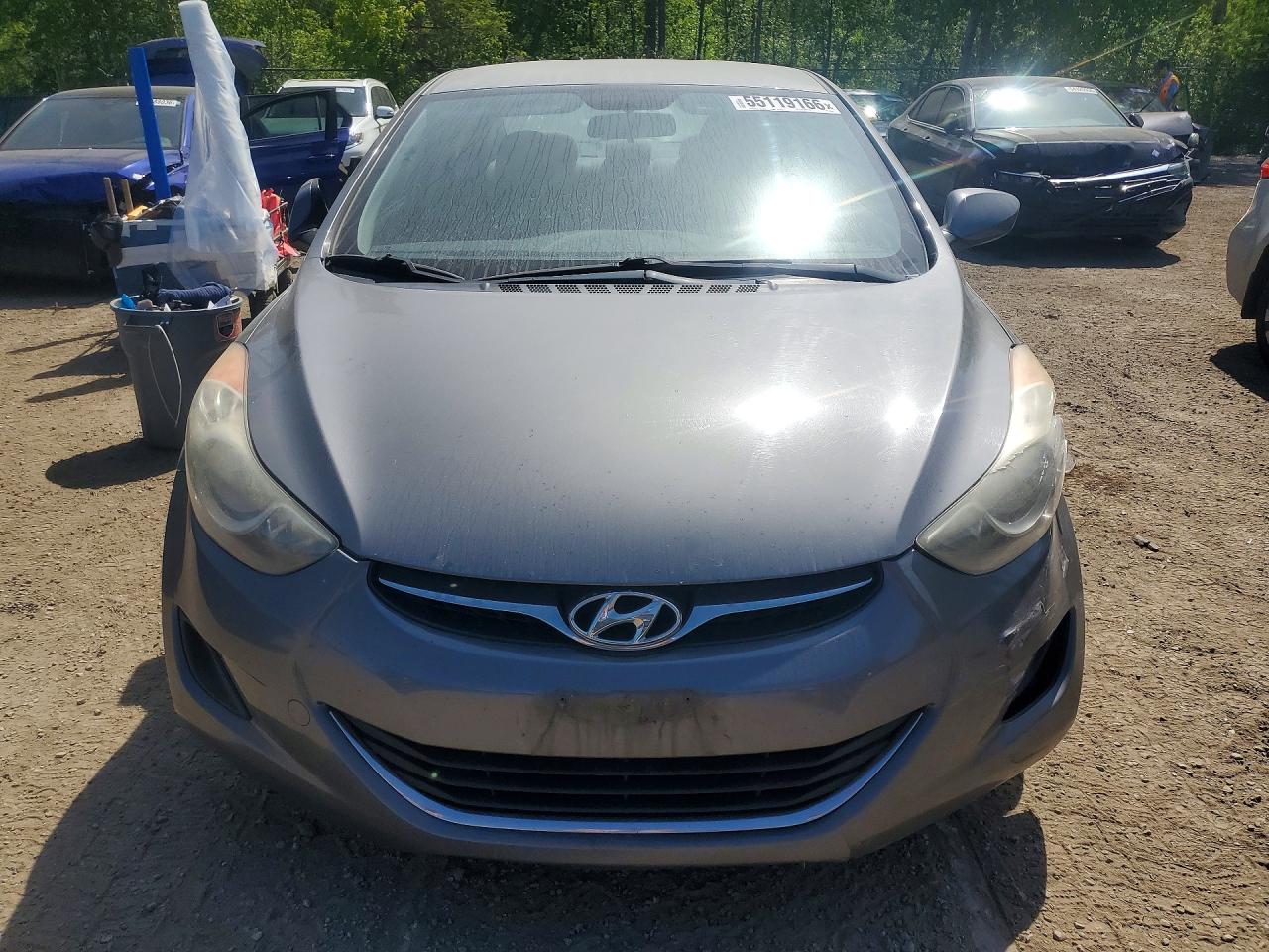 2012 Hyundai Elantra Gls Gray vin: 5NPDH4AE7CH070968