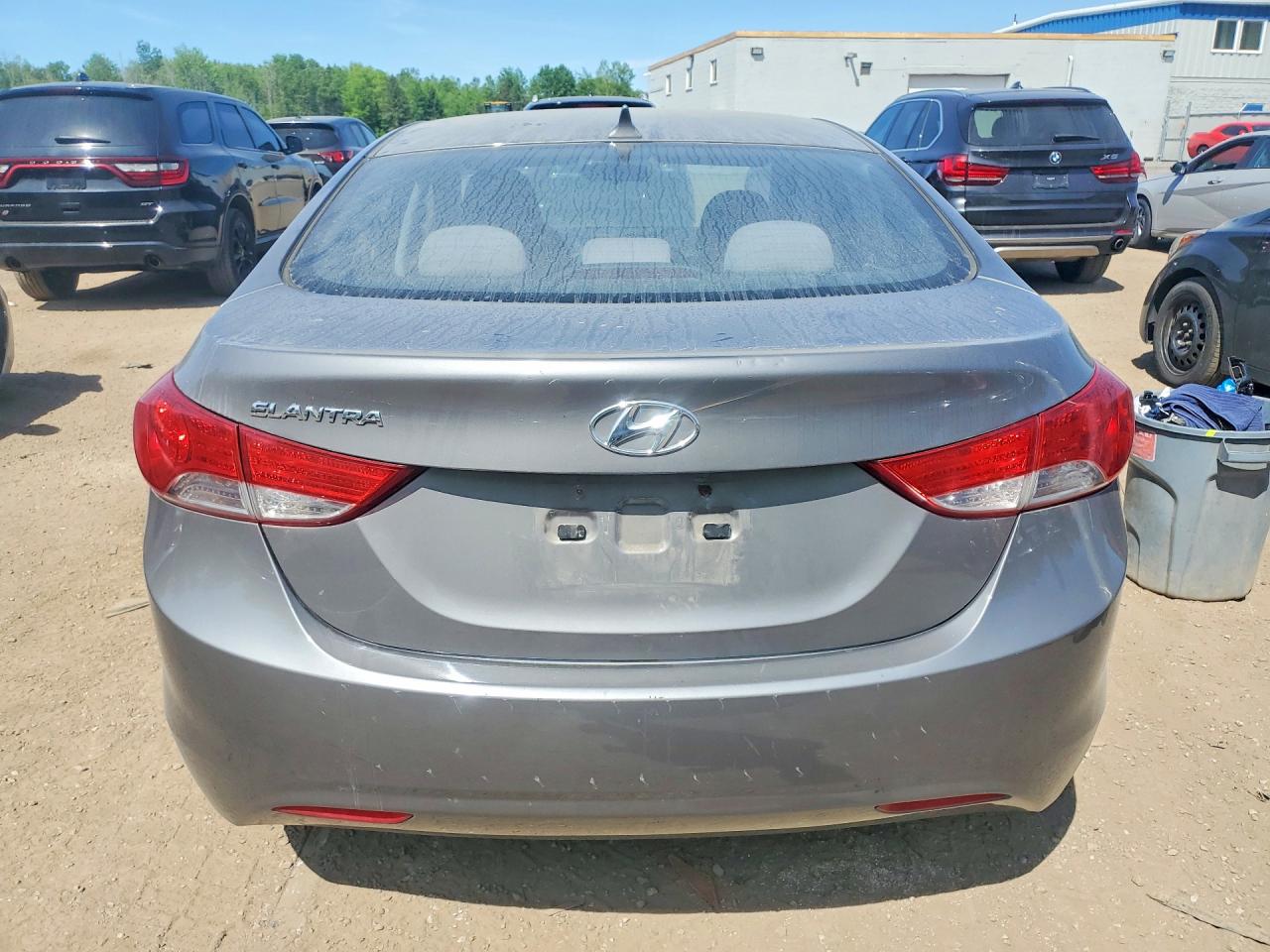 2012 Hyundai Elantra Gls Gray vin: 5NPDH4AE7CH070968