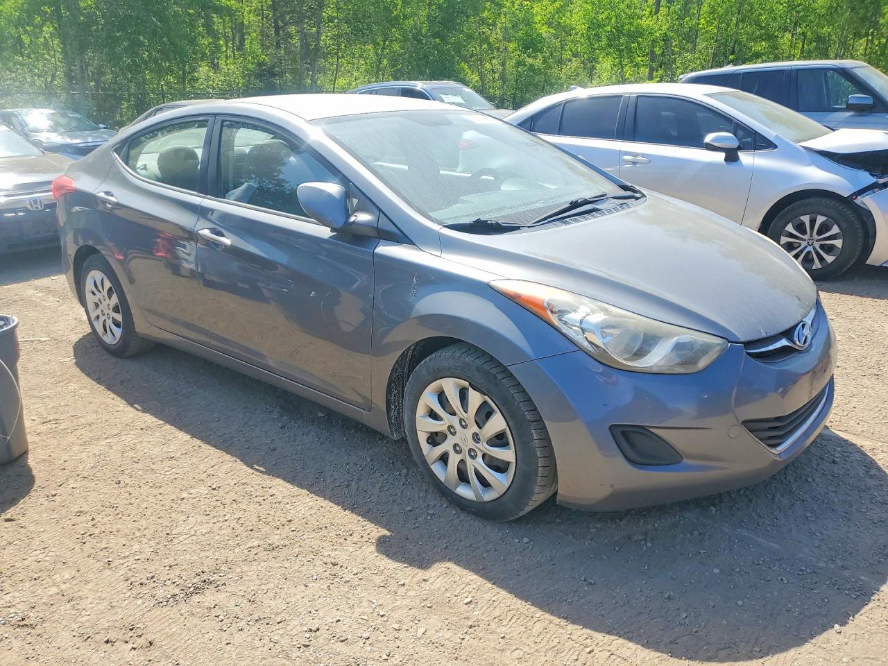 2012 Hyundai Elantra Gls Gray vin: 5NPDH4AE7CH070968