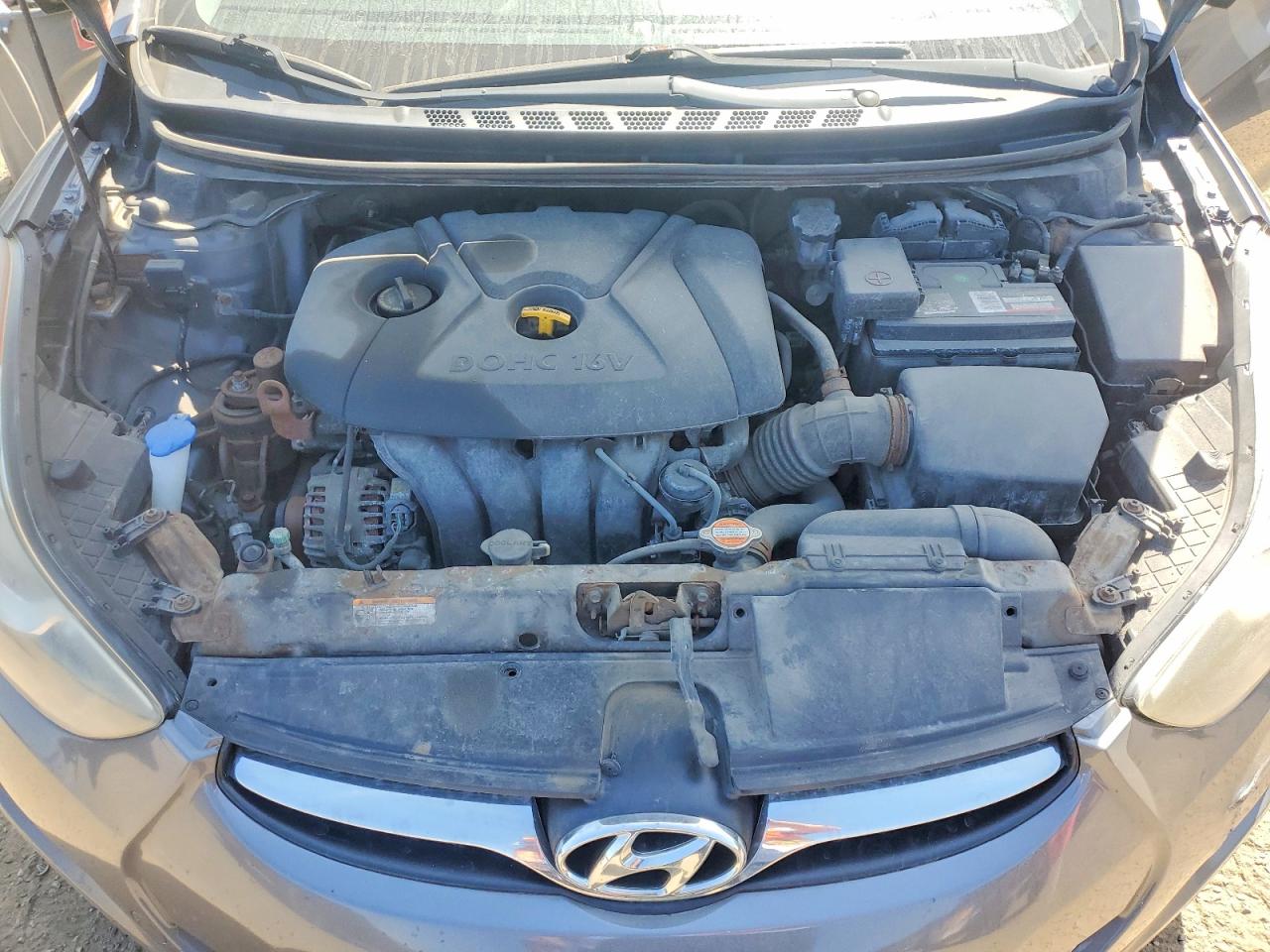 2012 Hyundai Elantra Gls Gray vin: 5NPDH4AE7CH070968