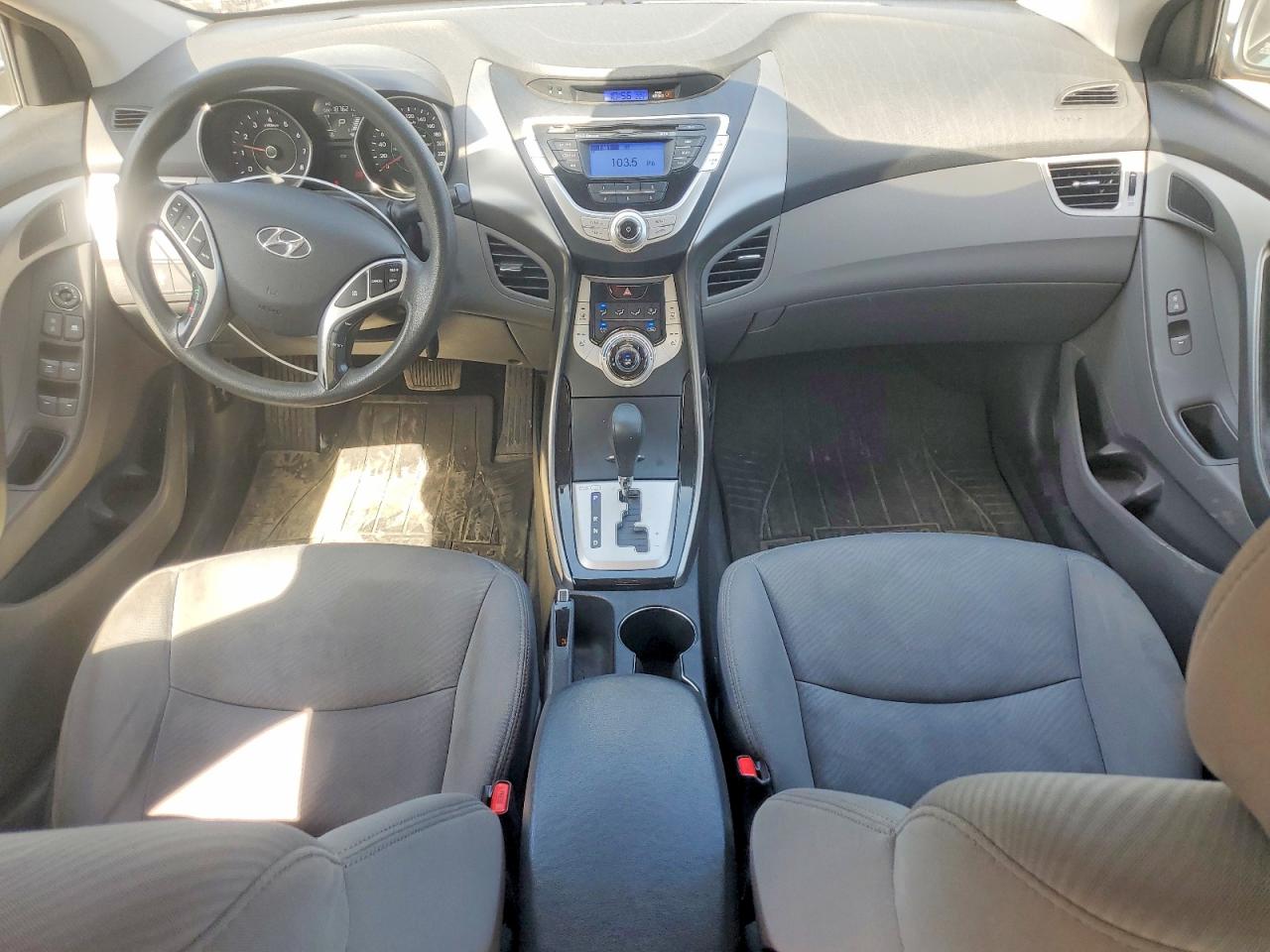 2012 Hyundai Elantra Gls Gray vin: 5NPDH4AE7CH070968