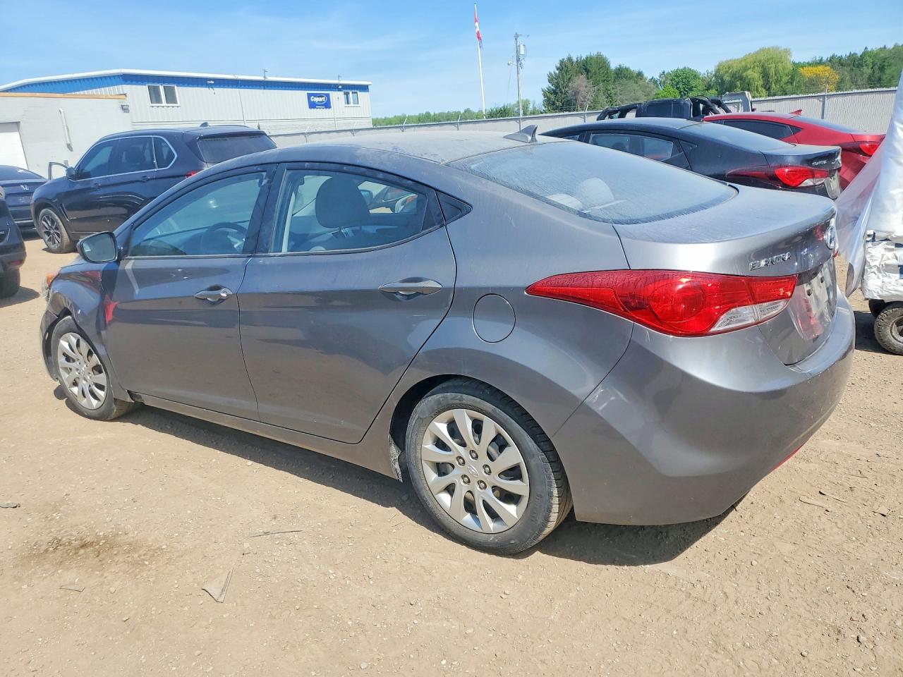 2012 Hyundai Elantra Gls Gray vin: 5NPDH4AE7CH070968