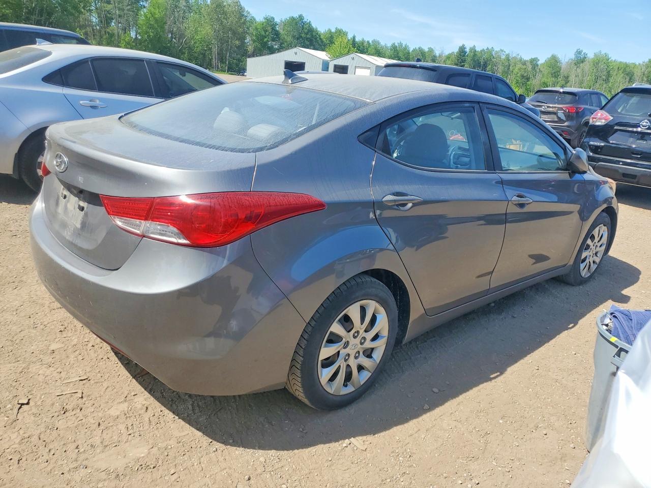 2012 Hyundai Elantra Gls Gray vin: 5NPDH4AE7CH070968