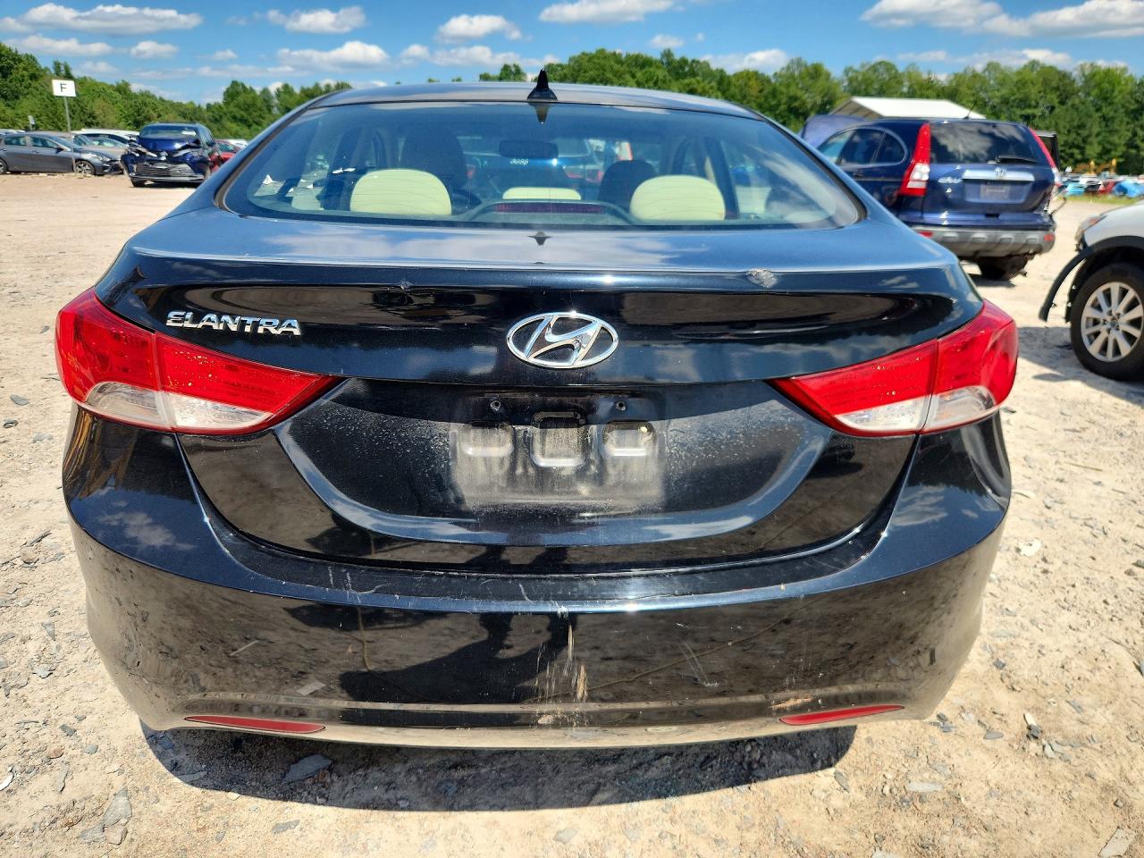 2012 Hyundai Elantra Gls Black vin: 5NPDH4AE7CH073370