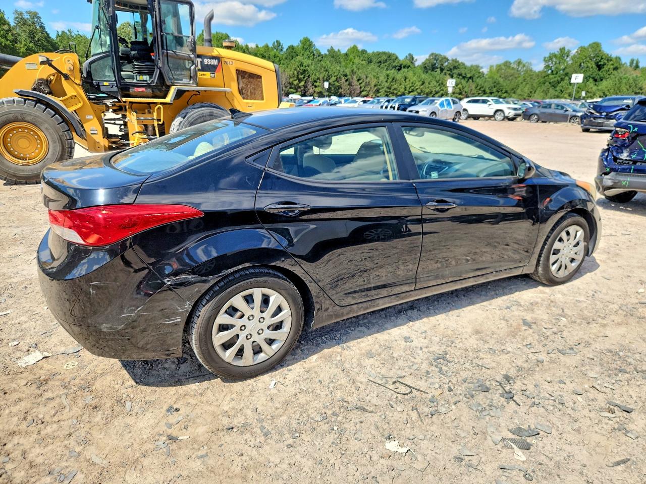 2012 Hyundai Elantra Gls Black vin: 5NPDH4AE7CH073370