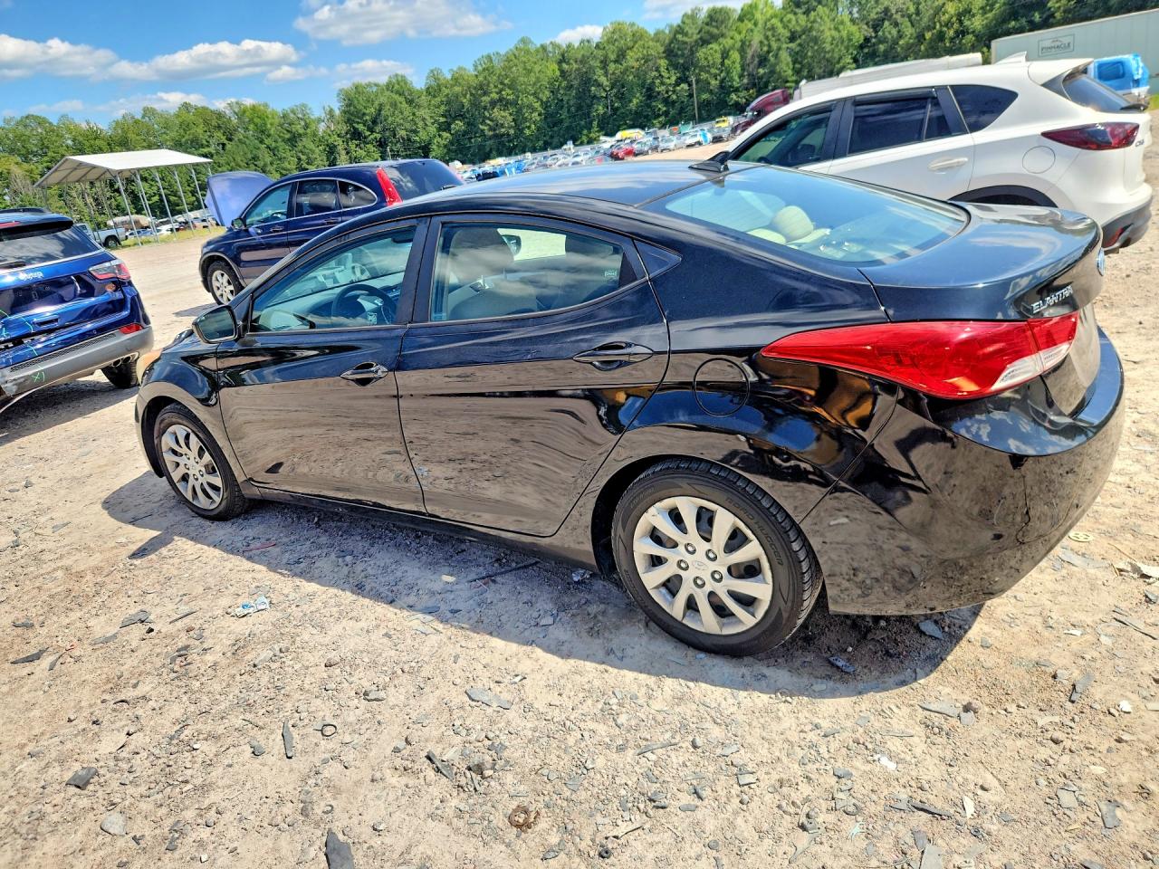 2012 Hyundai Elantra Gls Black vin: 5NPDH4AE7CH073370