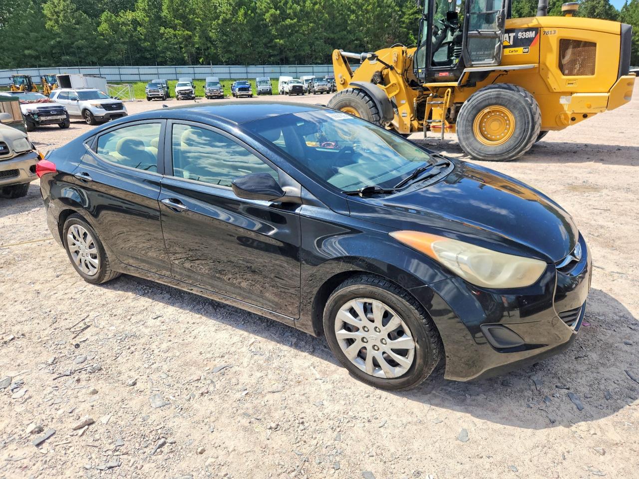 2012 Hyundai Elantra Gls Black vin: 5NPDH4AE7CH073370