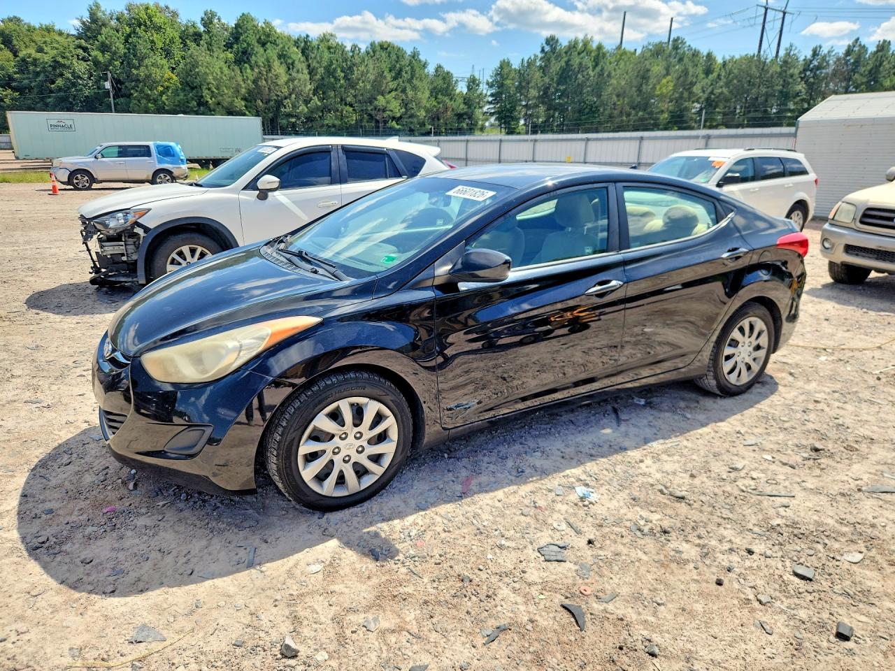 2012 Hyundai Elantra Gls Black vin: 5NPDH4AE7CH073370
