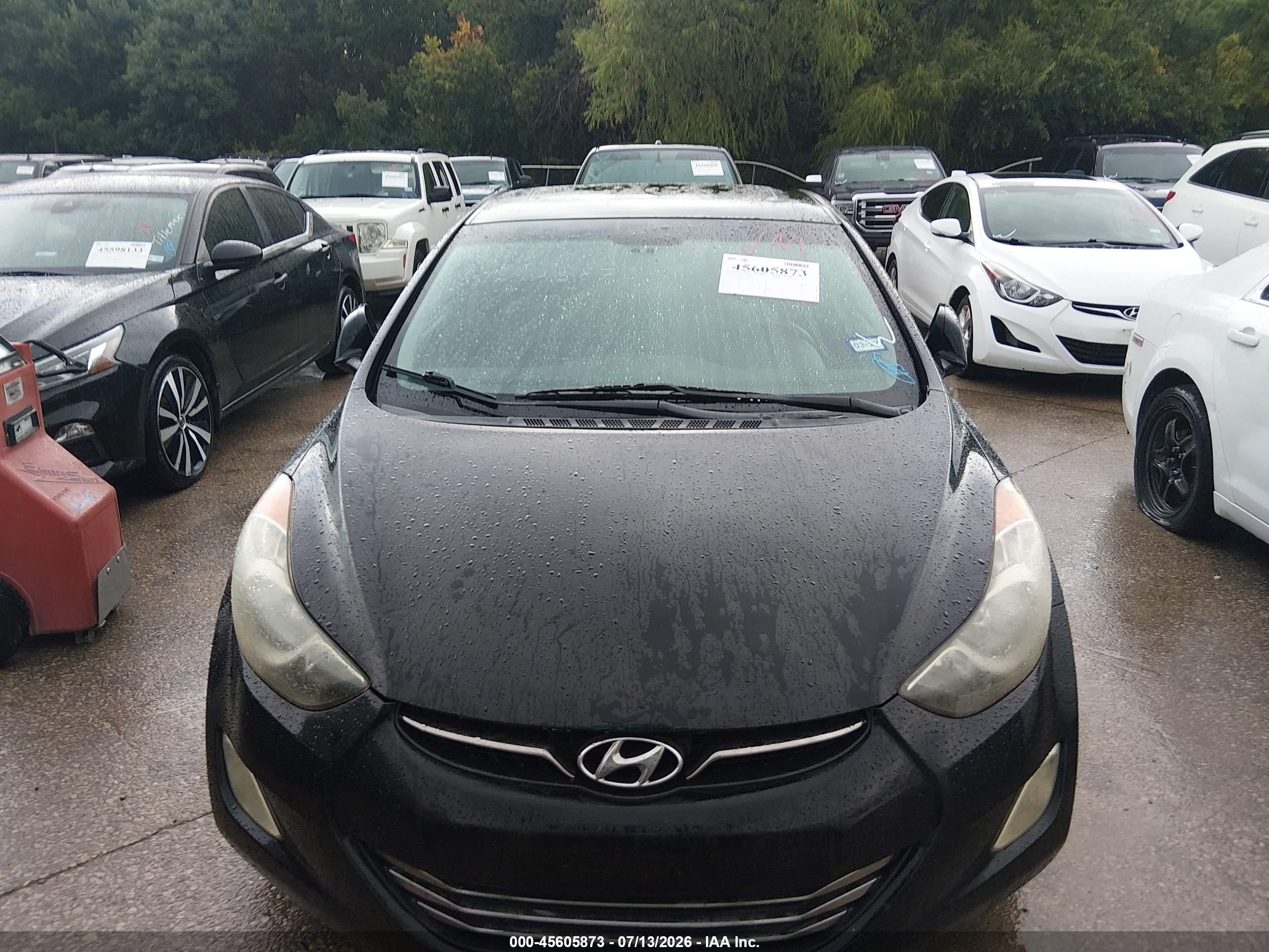 2012 Hyundai Elantra Limited Черный vin: 5NPDH4AE7CH081131