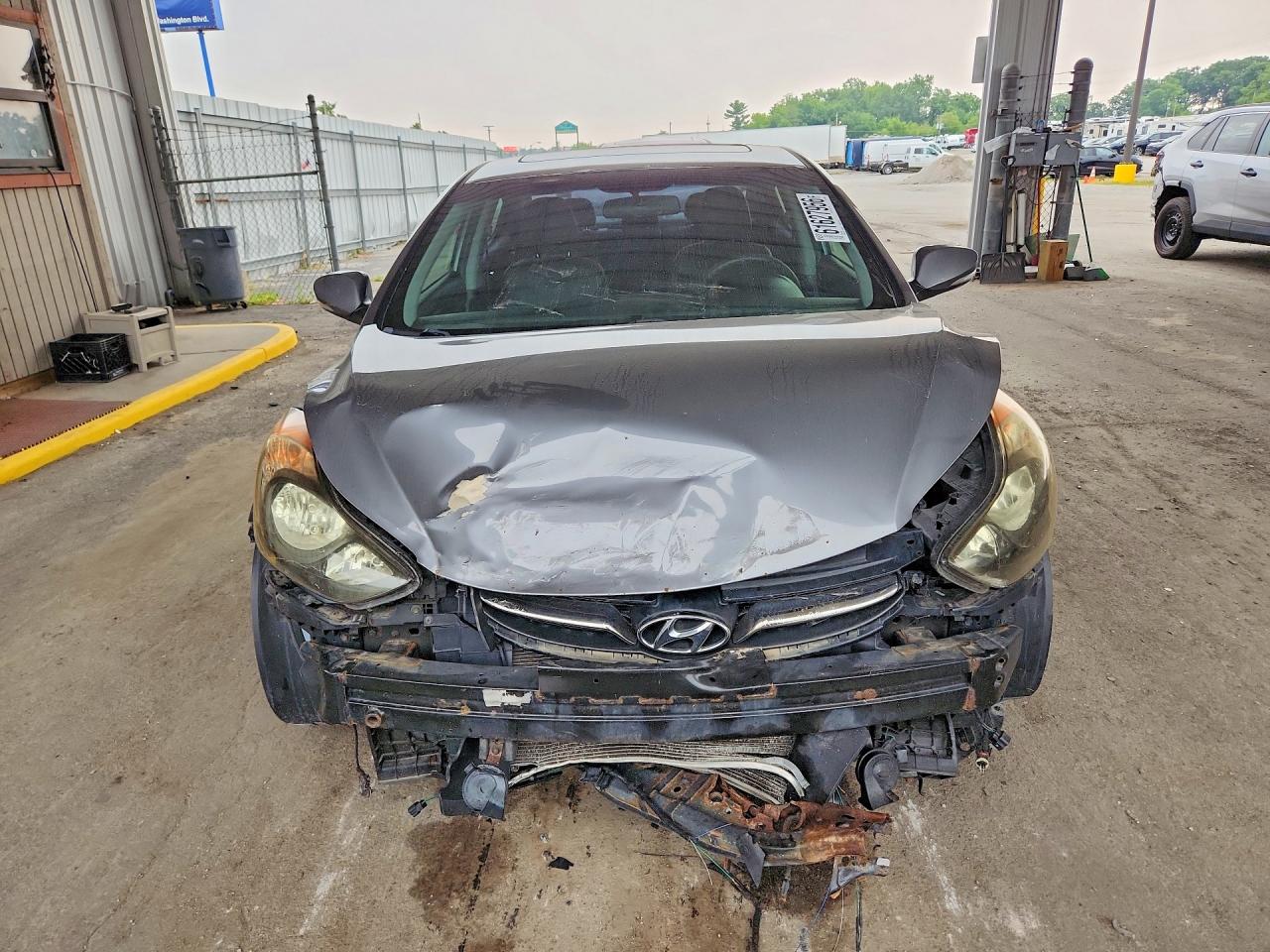 2012 Hyundai Elantra Limited Gray vin: 5NPDH4AE7CH082005