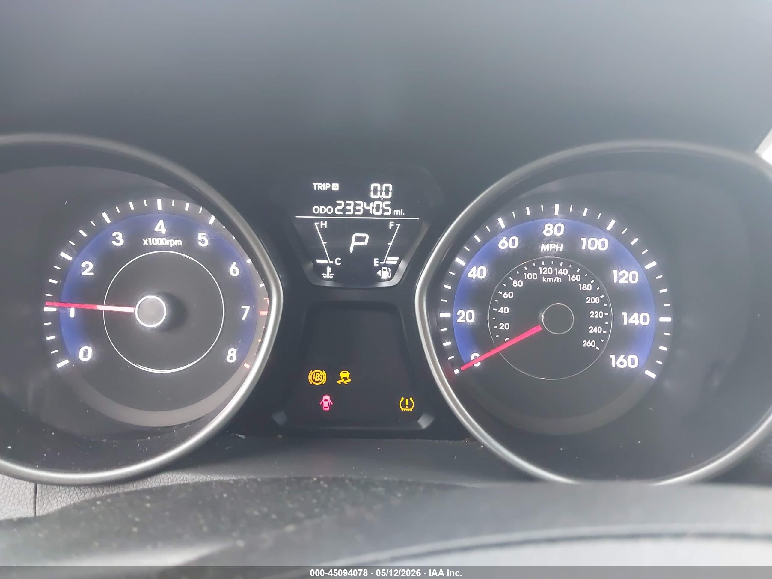 2012 Hyundai Elantra Gls Синий vin: 5NPDH4AE7CH084059
