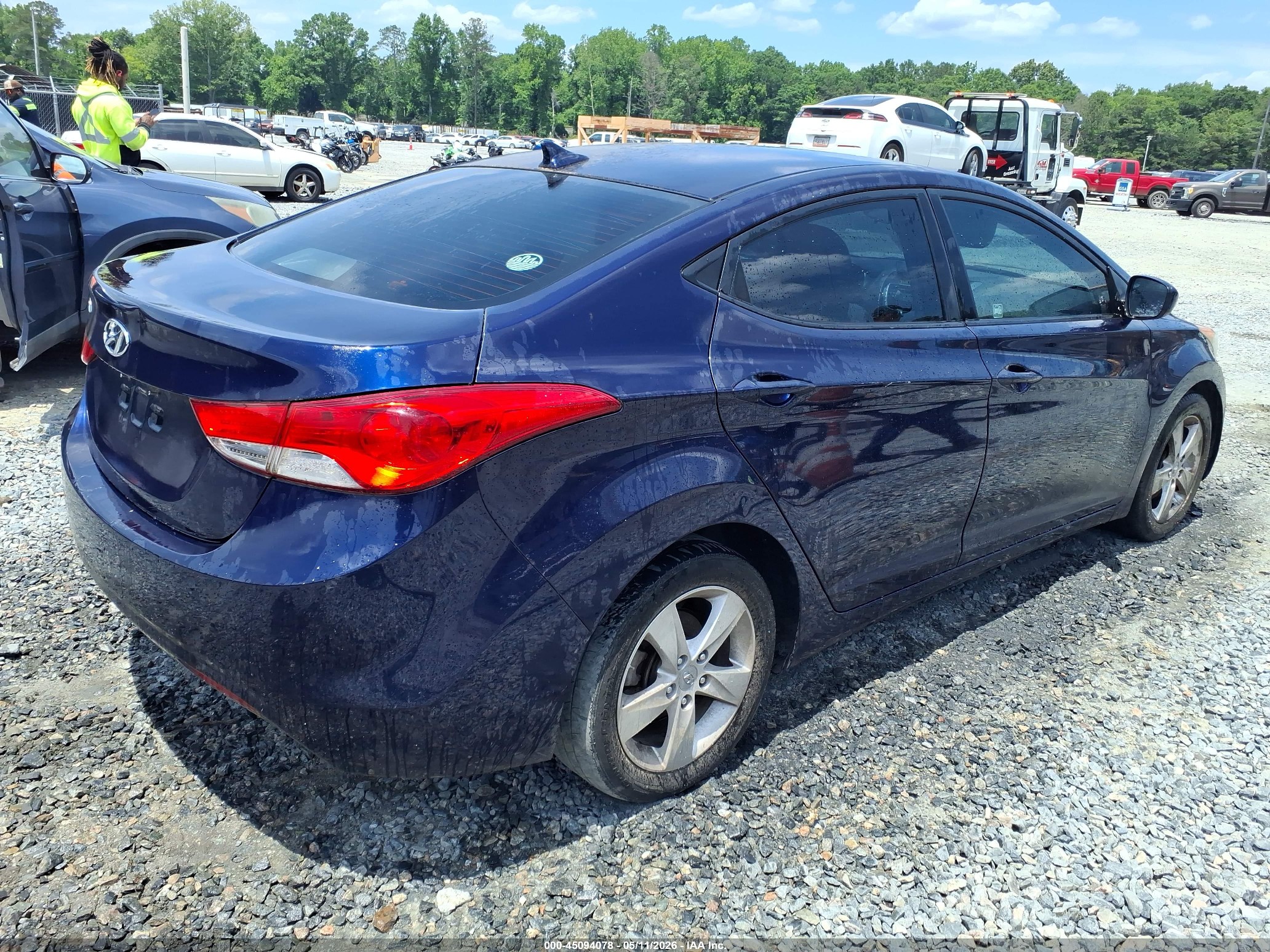 2012 Hyundai Elantra Gls Синий vin: 5NPDH4AE7CH084059