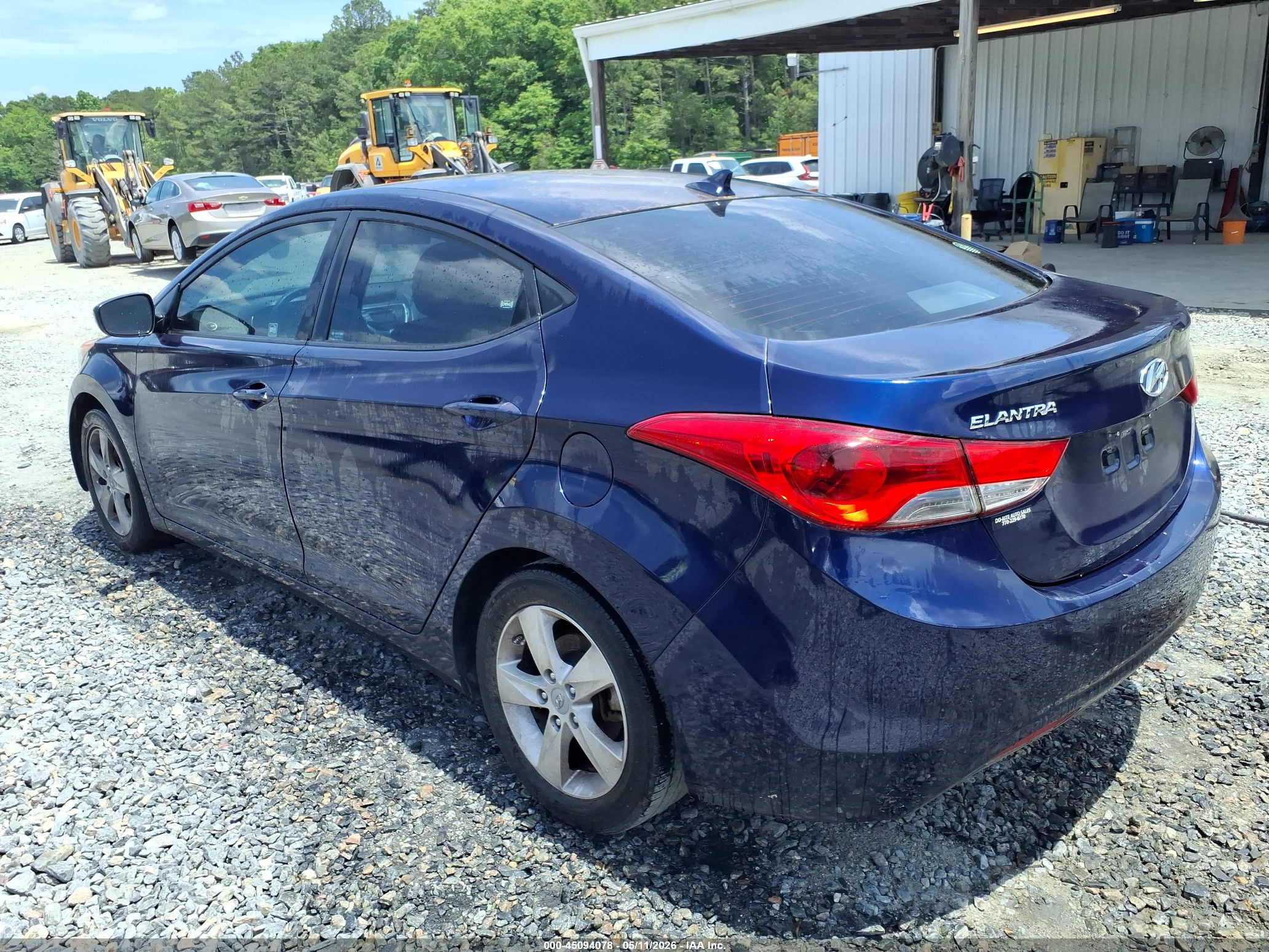 2012 Hyundai Elantra Gls Синий vin: 5NPDH4AE7CH084059