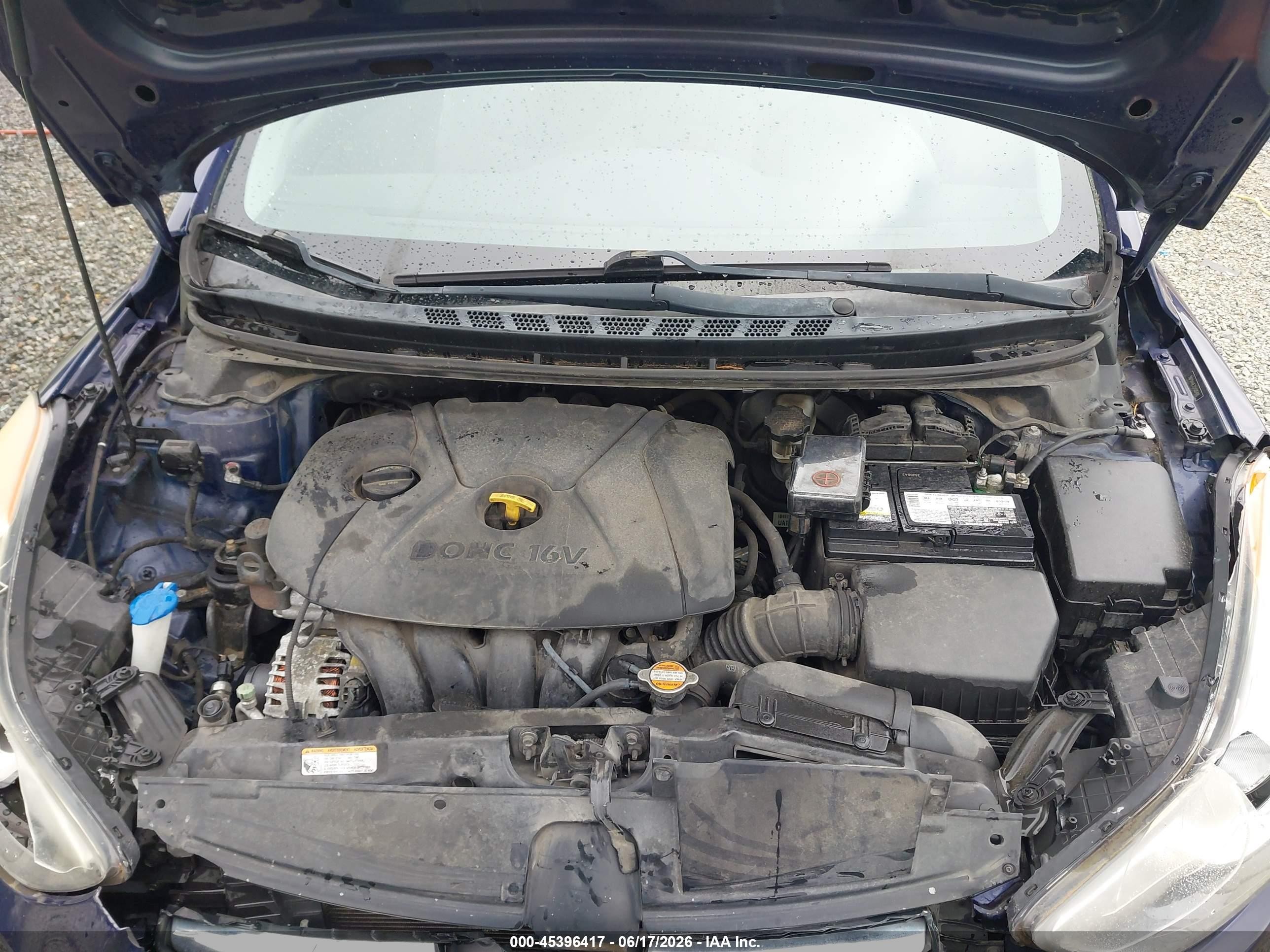 2012 Hyundai Elantra Gls Blue vin: 5NPDH4AE7CH086488