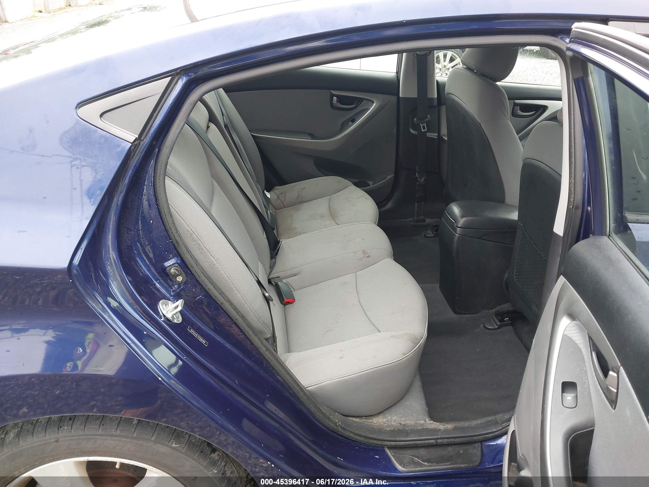 2012 Hyundai Elantra Gls Blue vin: 5NPDH4AE7CH086488