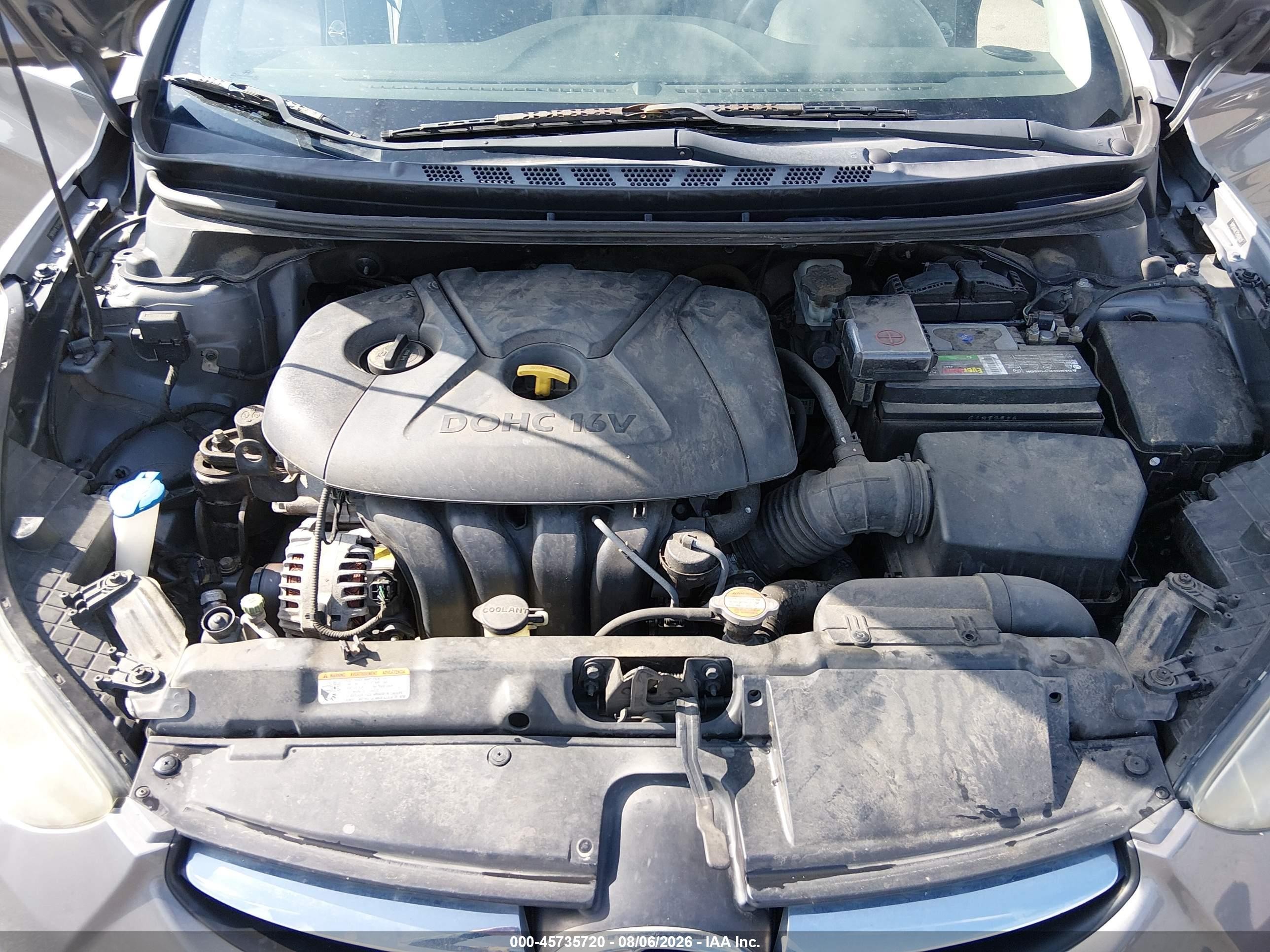 2012 Hyundai Elantra Gls Серый vin: 5NPDH4AE7CH100020