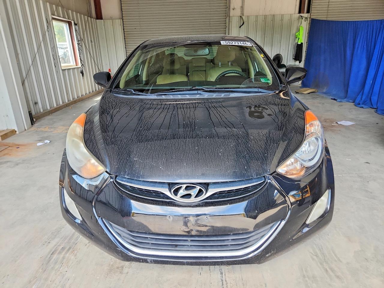 2012 Hyundai Elantra Gls Black vin: 5NPDH4AE7CH105718