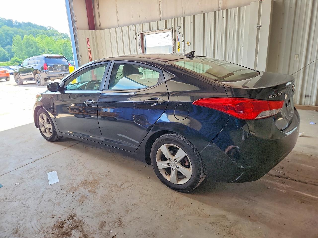2012 Hyundai Elantra Gls Black vin: 5NPDH4AE7CH105718