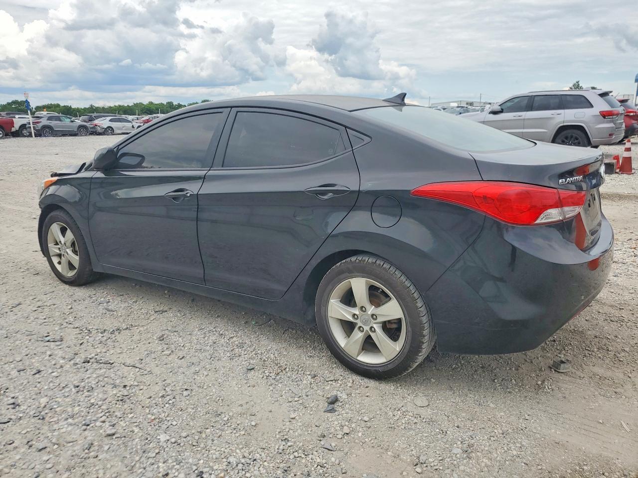 2012 Hyundai Elantra Gls Black vin: 5NPDH4AE7CH117030