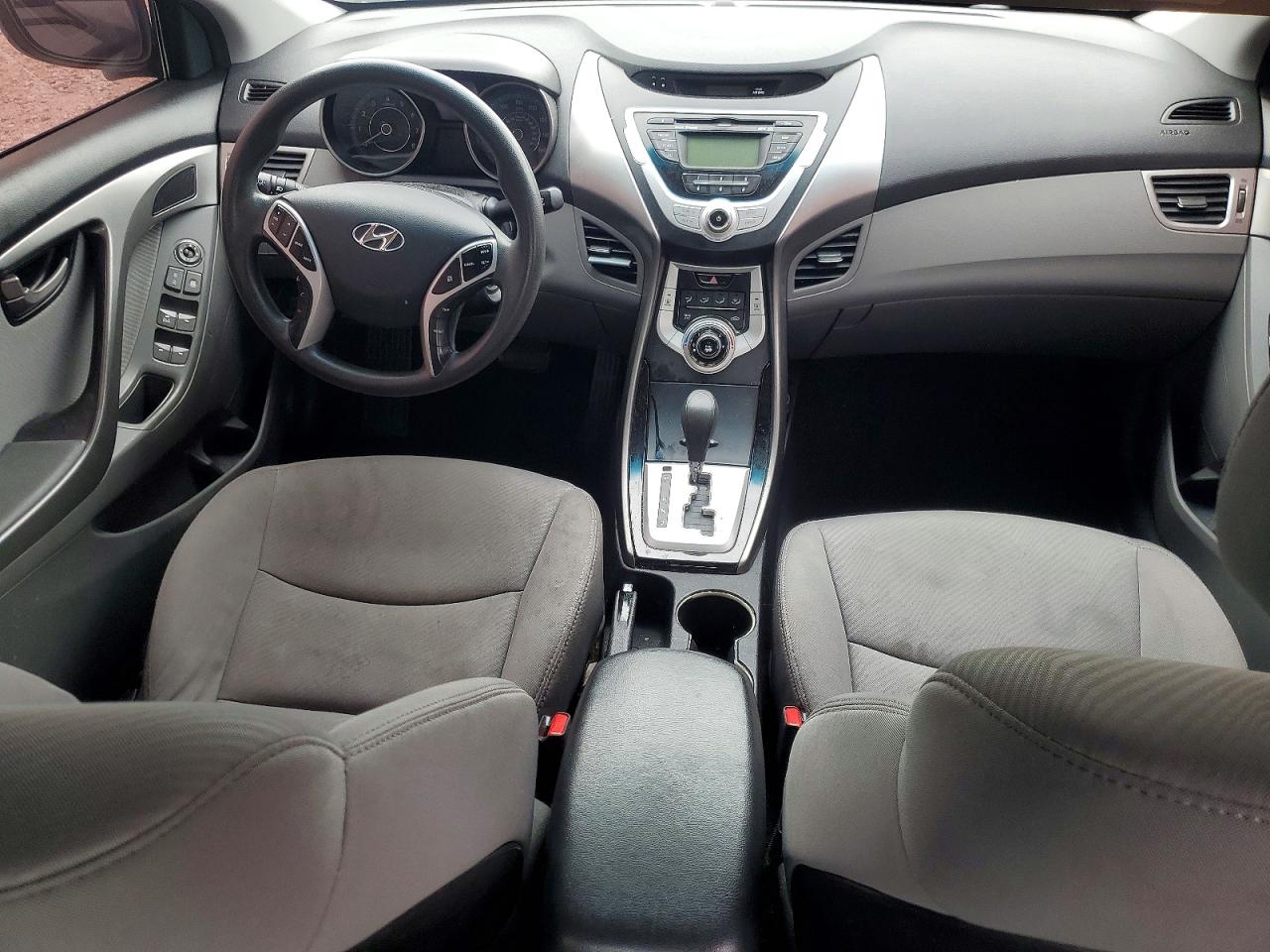 2012 Hyundai Elantra Gls Black vin: 5NPDH4AE7CH117030