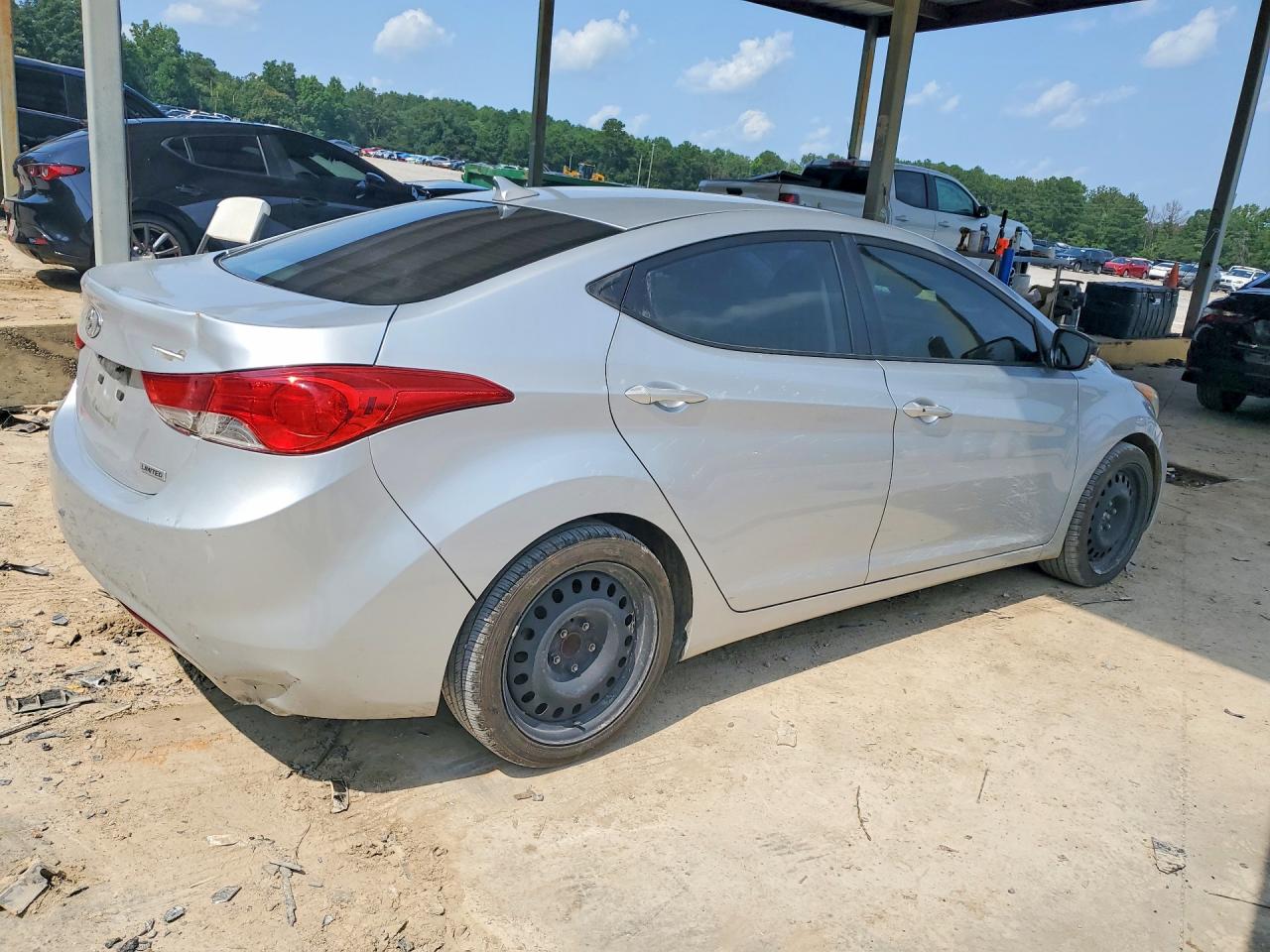 2012 Hyundai Elantra Limited Серебряный vin: 5NPDH4AE7CH130845