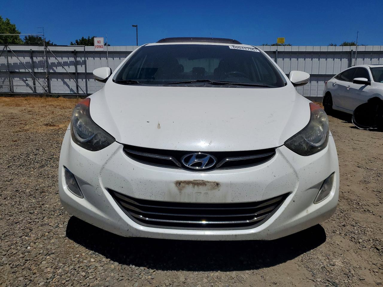 2012 Hyundai Elantra Limited White vin: 5NPDH4AE7CH131980