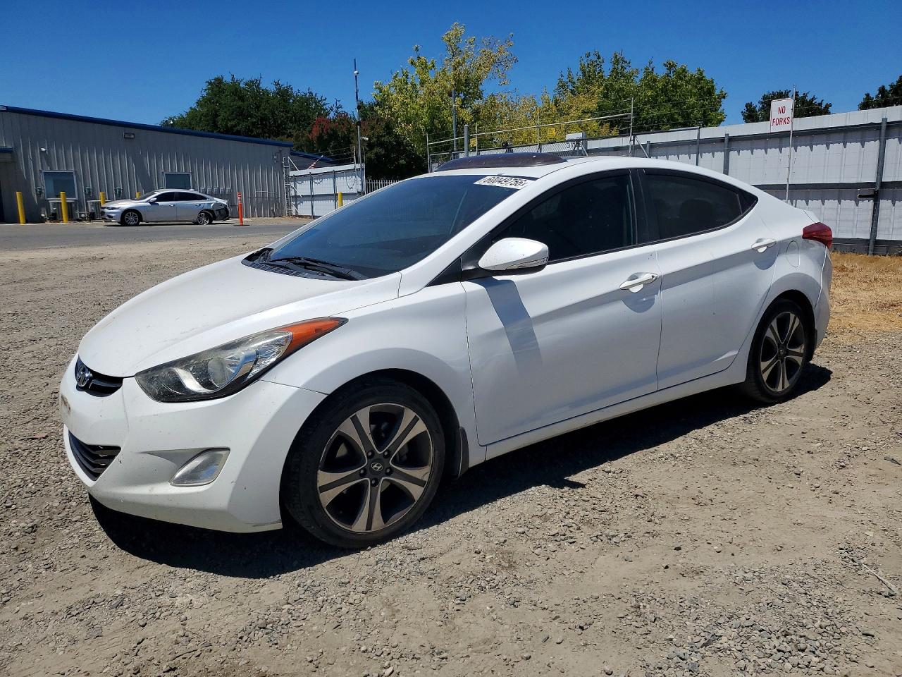 2012 Hyundai Elantra Limited White vin: 5NPDH4AE7CH131980