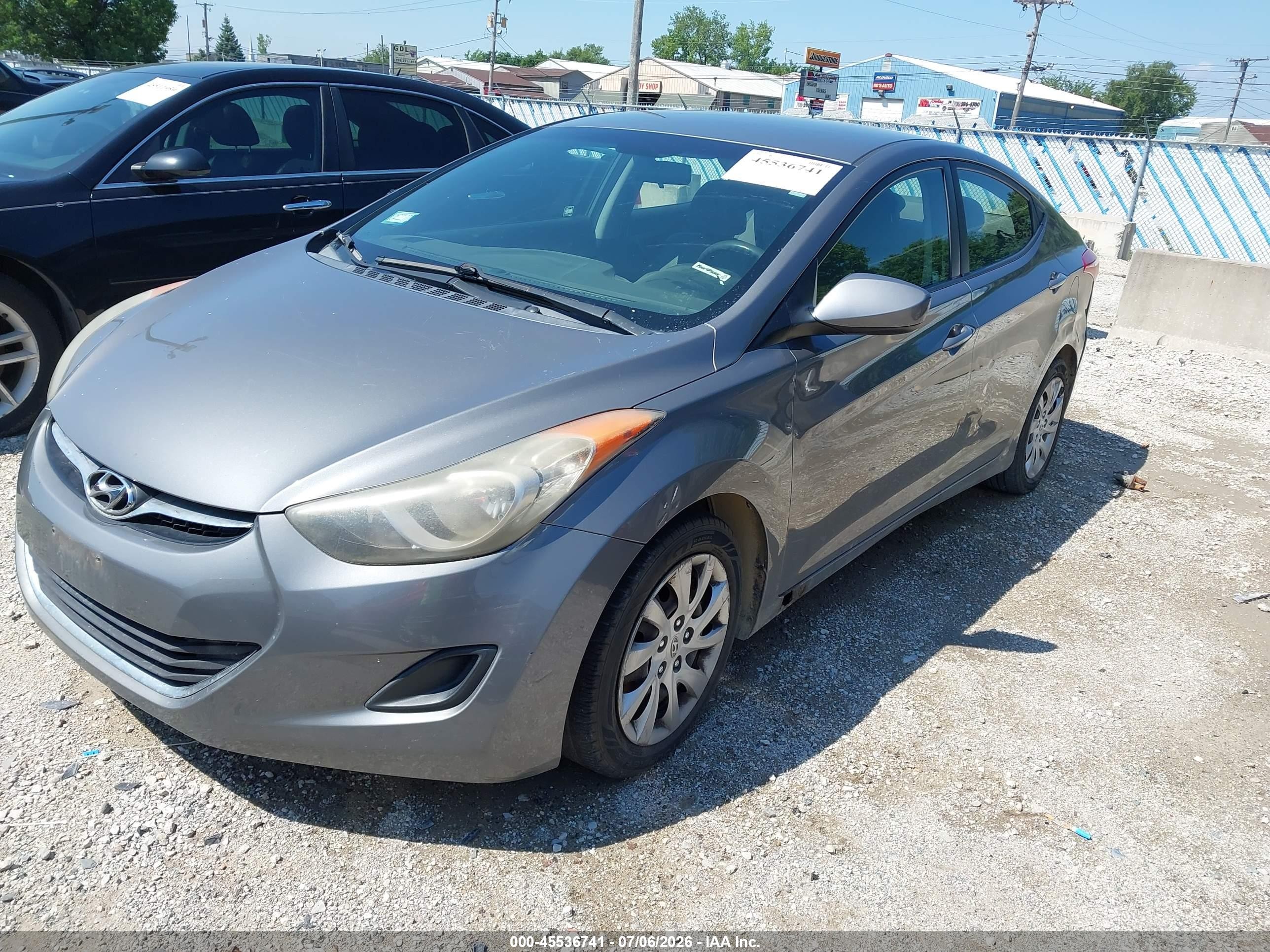 2012 Hyundai Elantra Gls Gray vin: 5NPDH4AE7CH136516