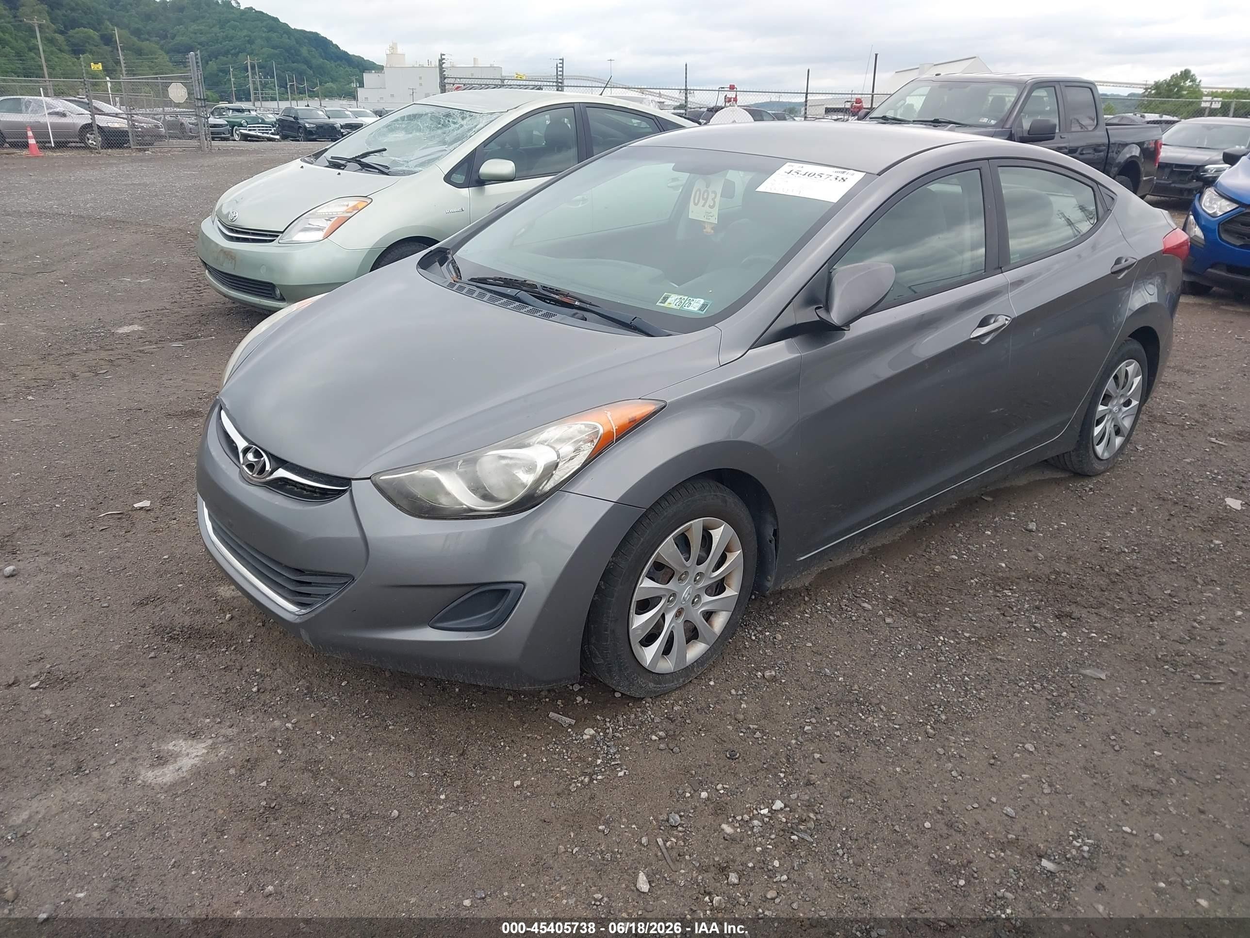 2012 Hyundai Elantra Gls Gray vin: 5NPDH4AE7CH137875
