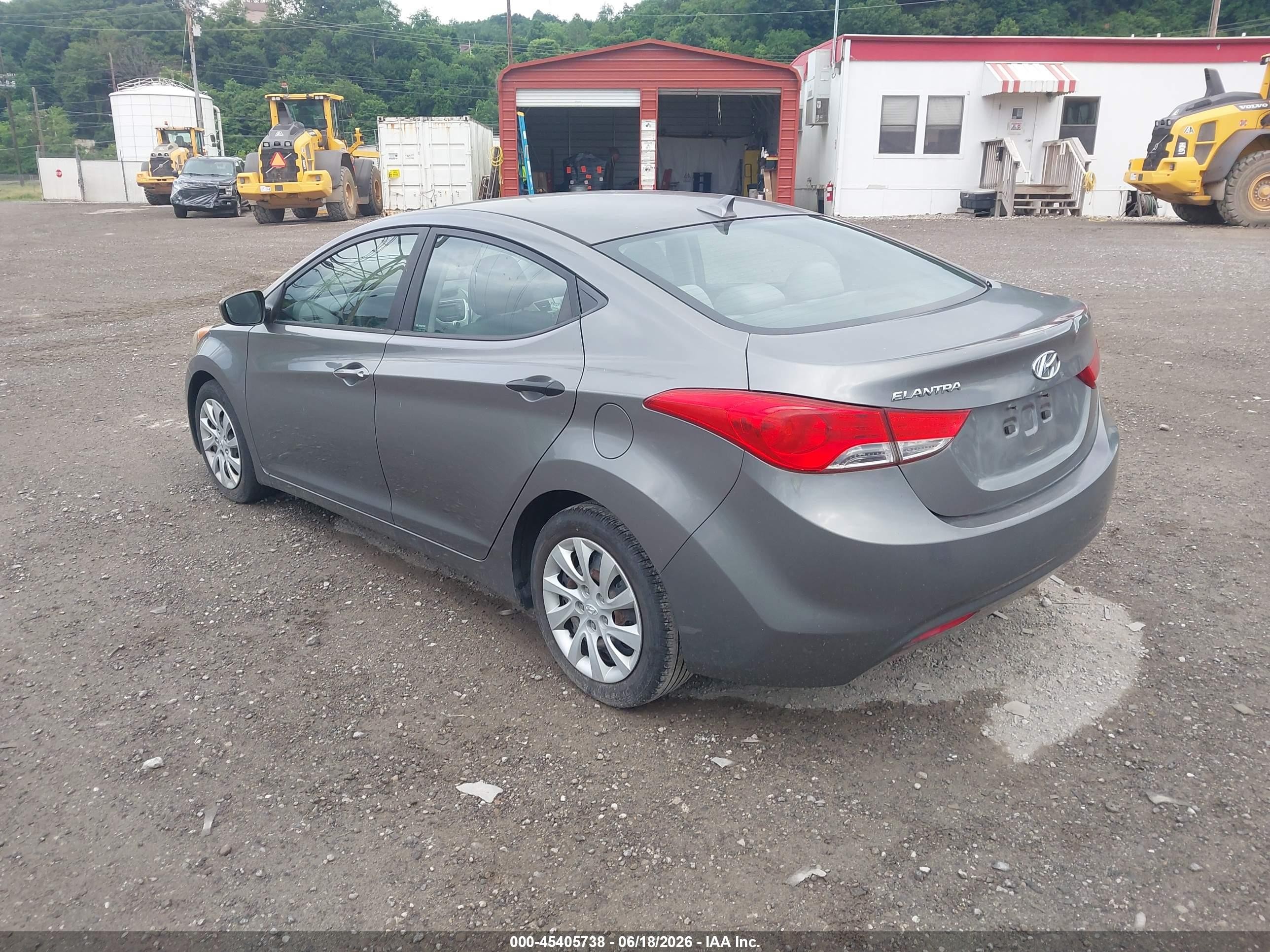 2012 Hyundai Elantra Gls Gray vin: 5NPDH4AE7CH137875