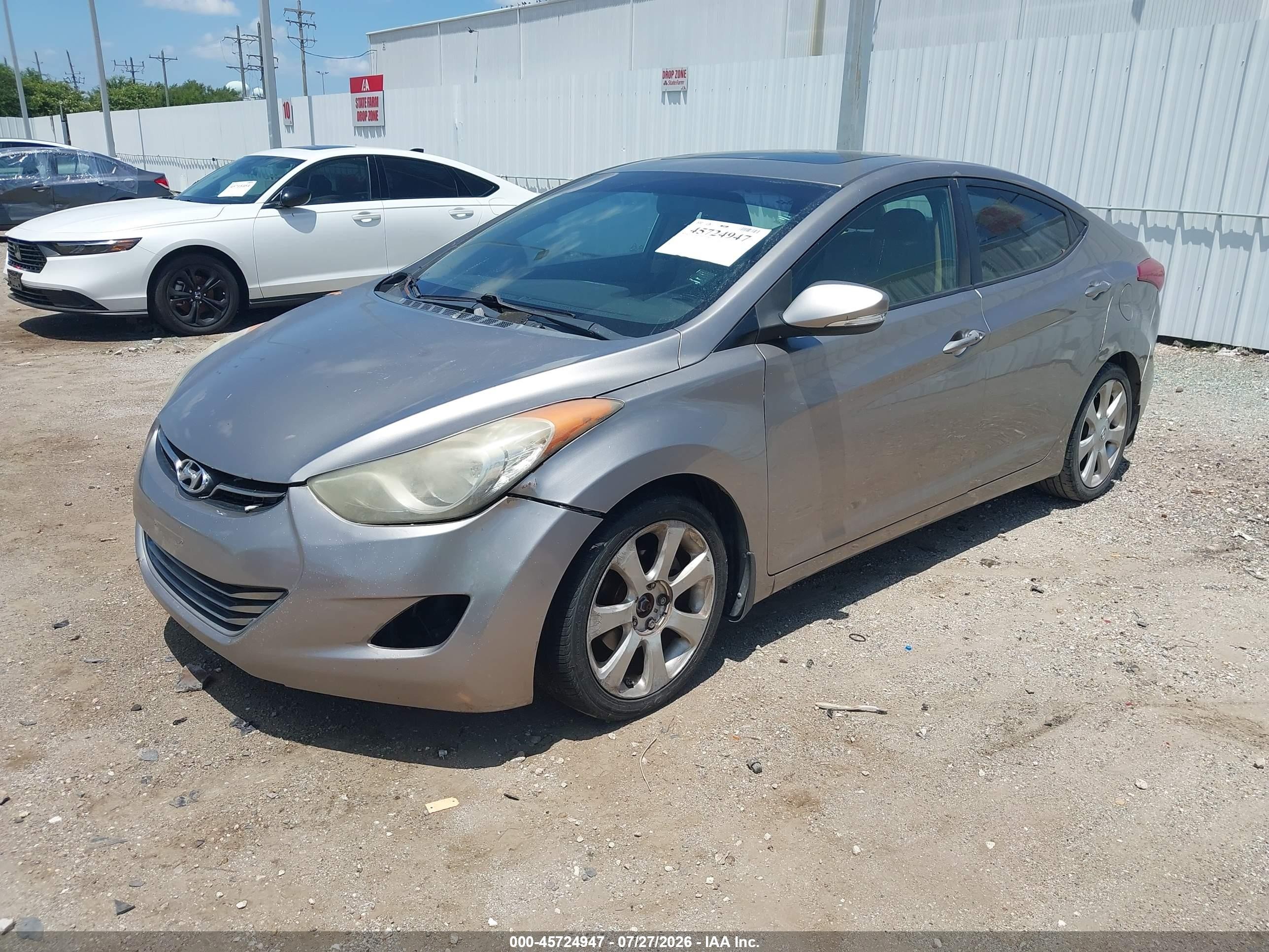 2012 Hyundai Elantra Limited Champagne vin: 5NPDH4AE7CH146396
