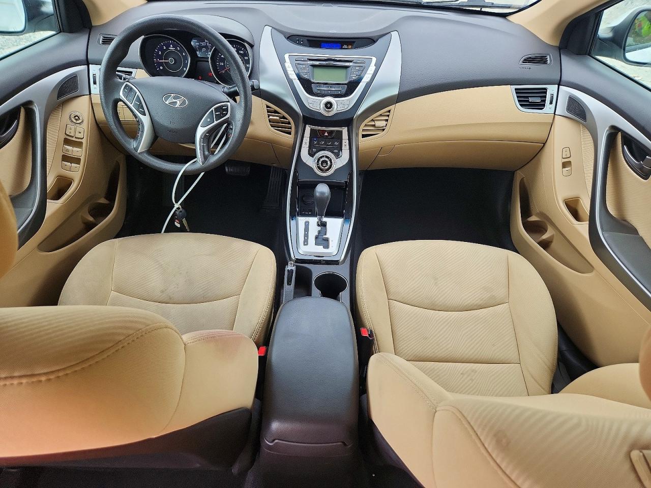 2012 Hyundai Elantra Gls White vin: 5NPDH4AE7CH148813