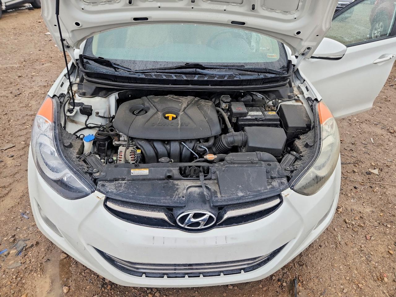 2012 Hyundai Elantra Limited White vin: 5NPDH4AE7CH149606