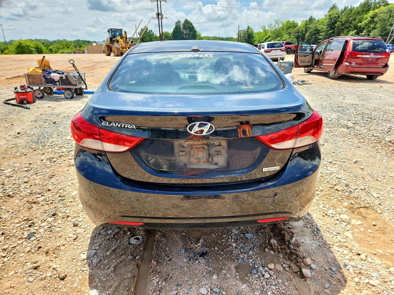 2012 Hyundai Elantra Limited Black vin: 5NPDH4AE7CH150772