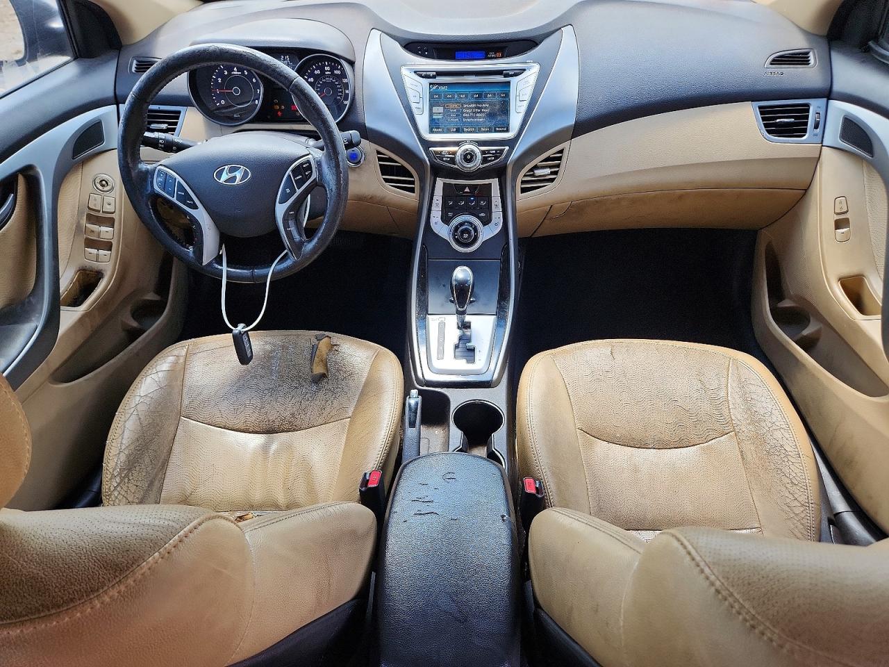 2012 Hyundai Elantra Limited Black vin: 5NPDH4AE7CH150772