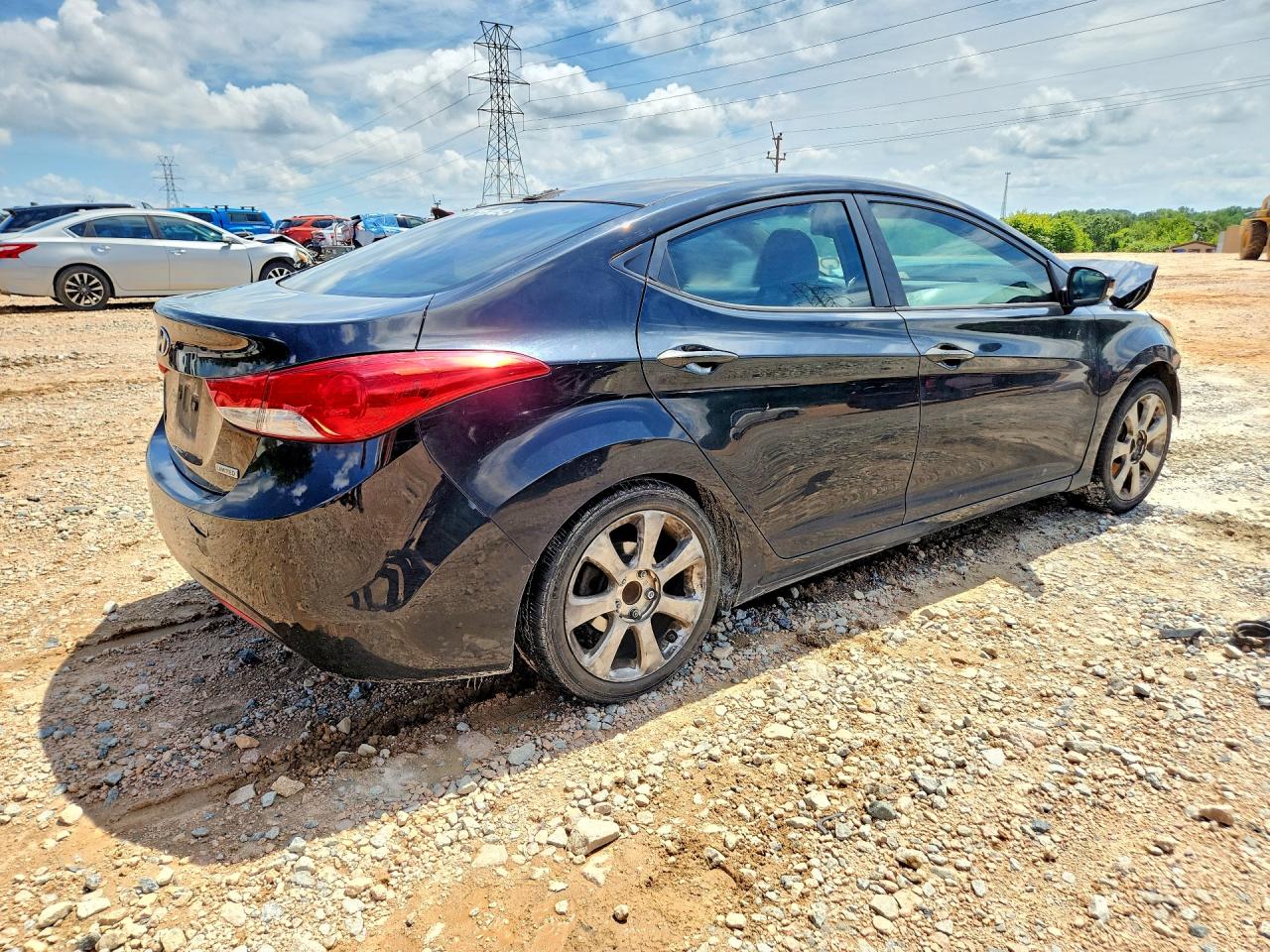 2012 Hyundai Elantra Limited Black vin: 5NPDH4AE7CH150772